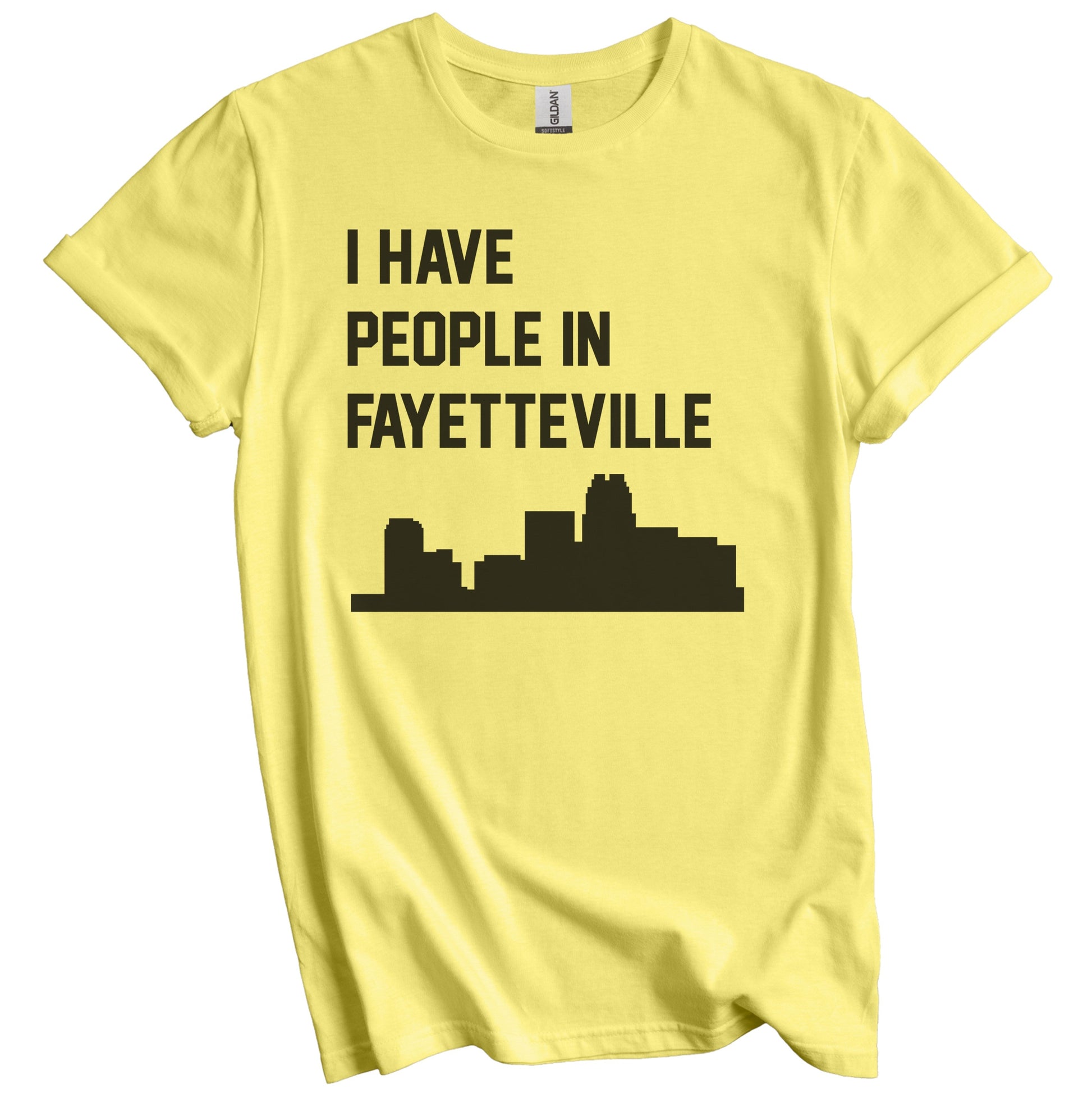 I Have People In Fayetteville North Carolina Skyline T-Shirt