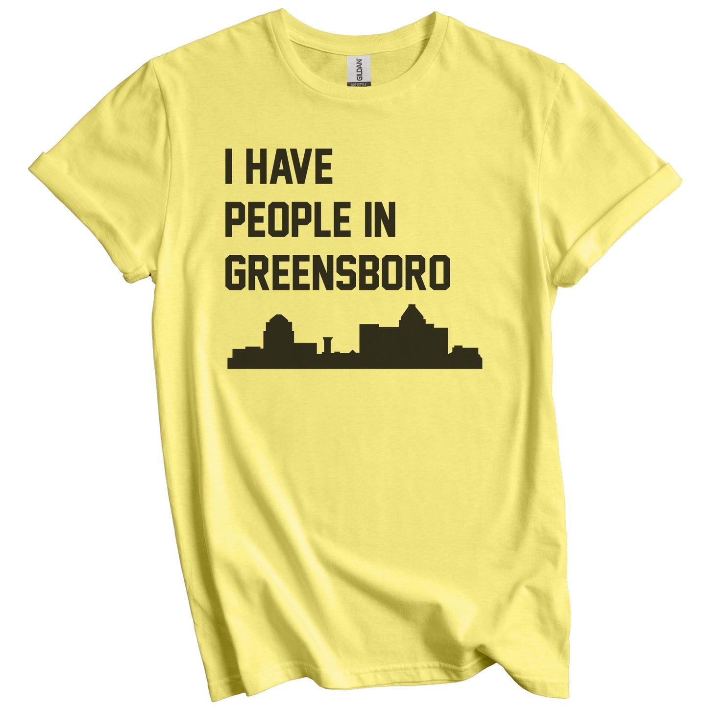 I Have People In Greensboro North Carolina Skyline T-Shirt