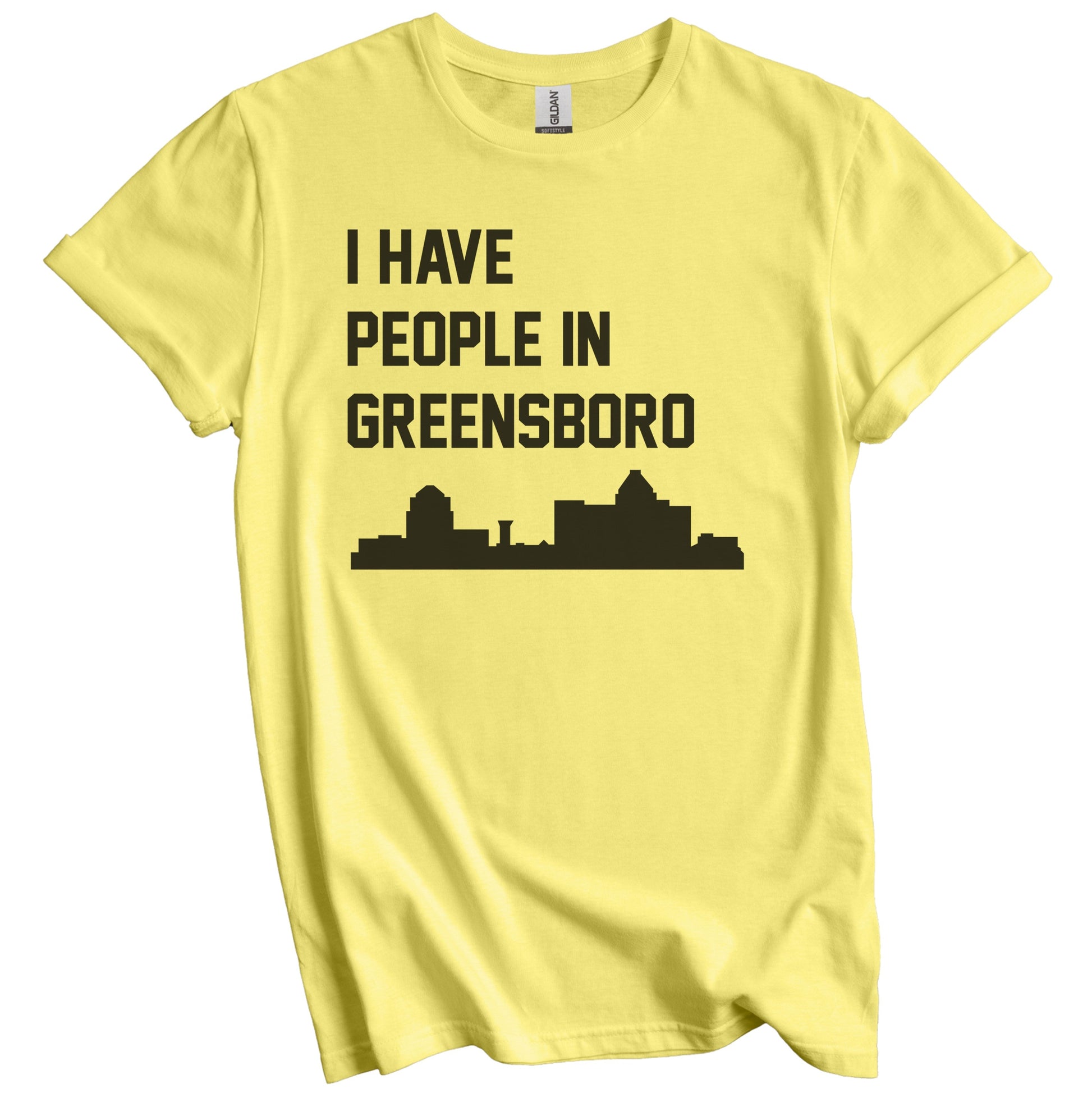 I Have People In Greensboro North Carolina Skyline T-Shirt