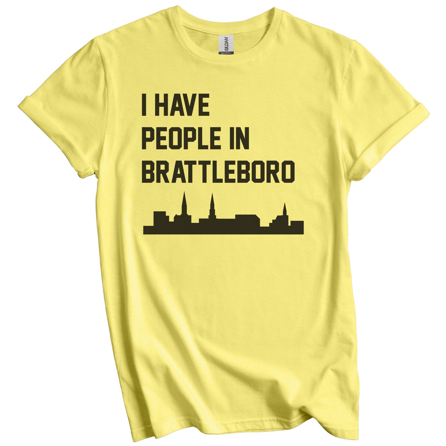 I Have People In Brattleboro Vermont Skyline T-Shirt