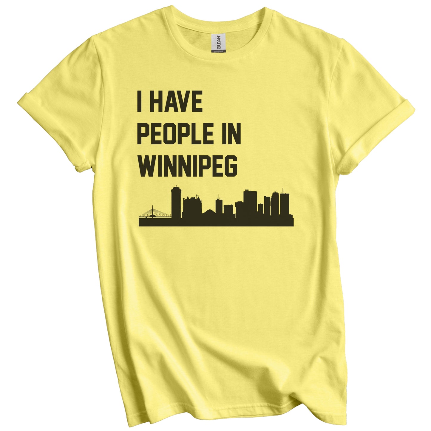 I Have People In Winnipeg Manitoba Canada Skyline T-Shirt