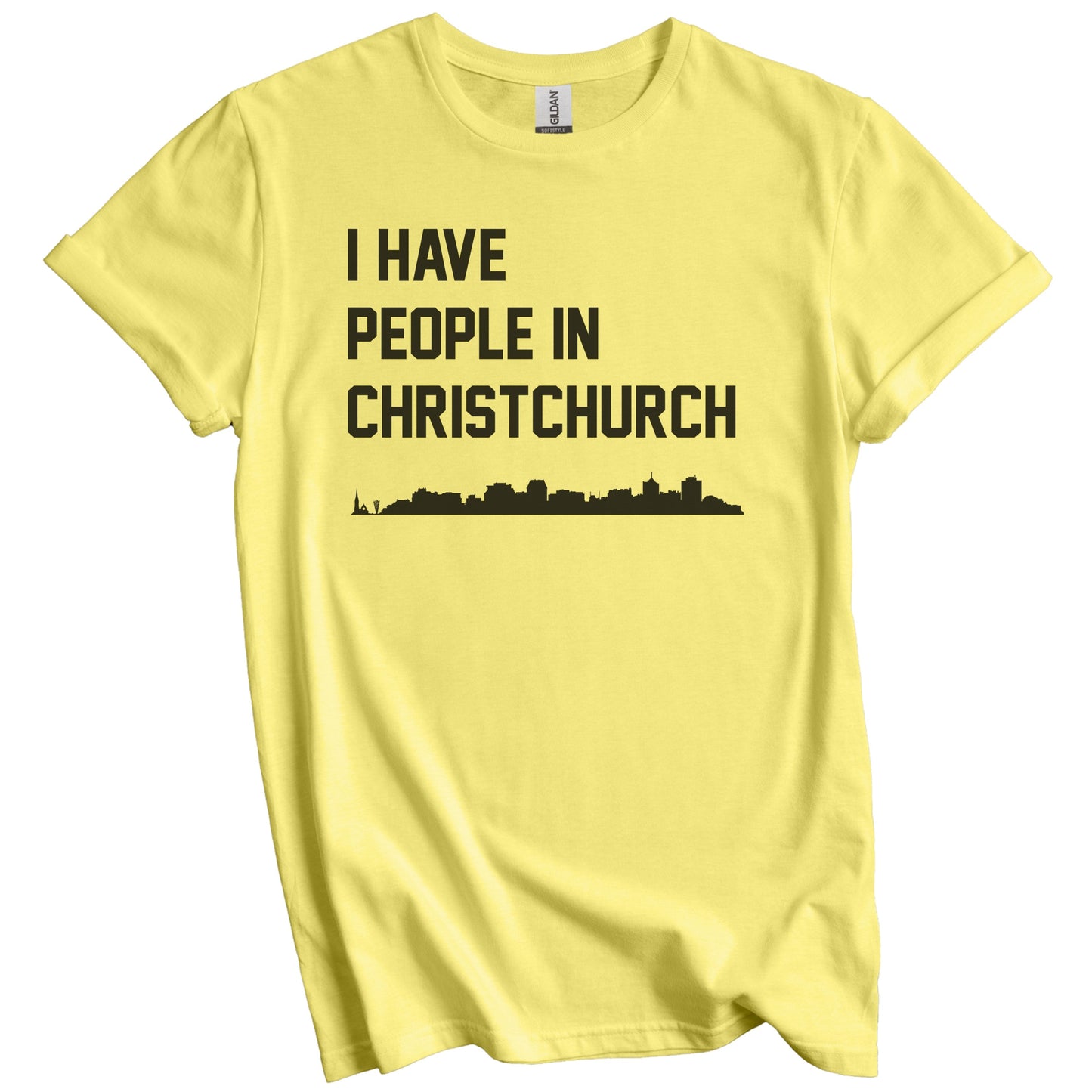 I Have People In Christchurch New Zealand Skyline T-Shirt