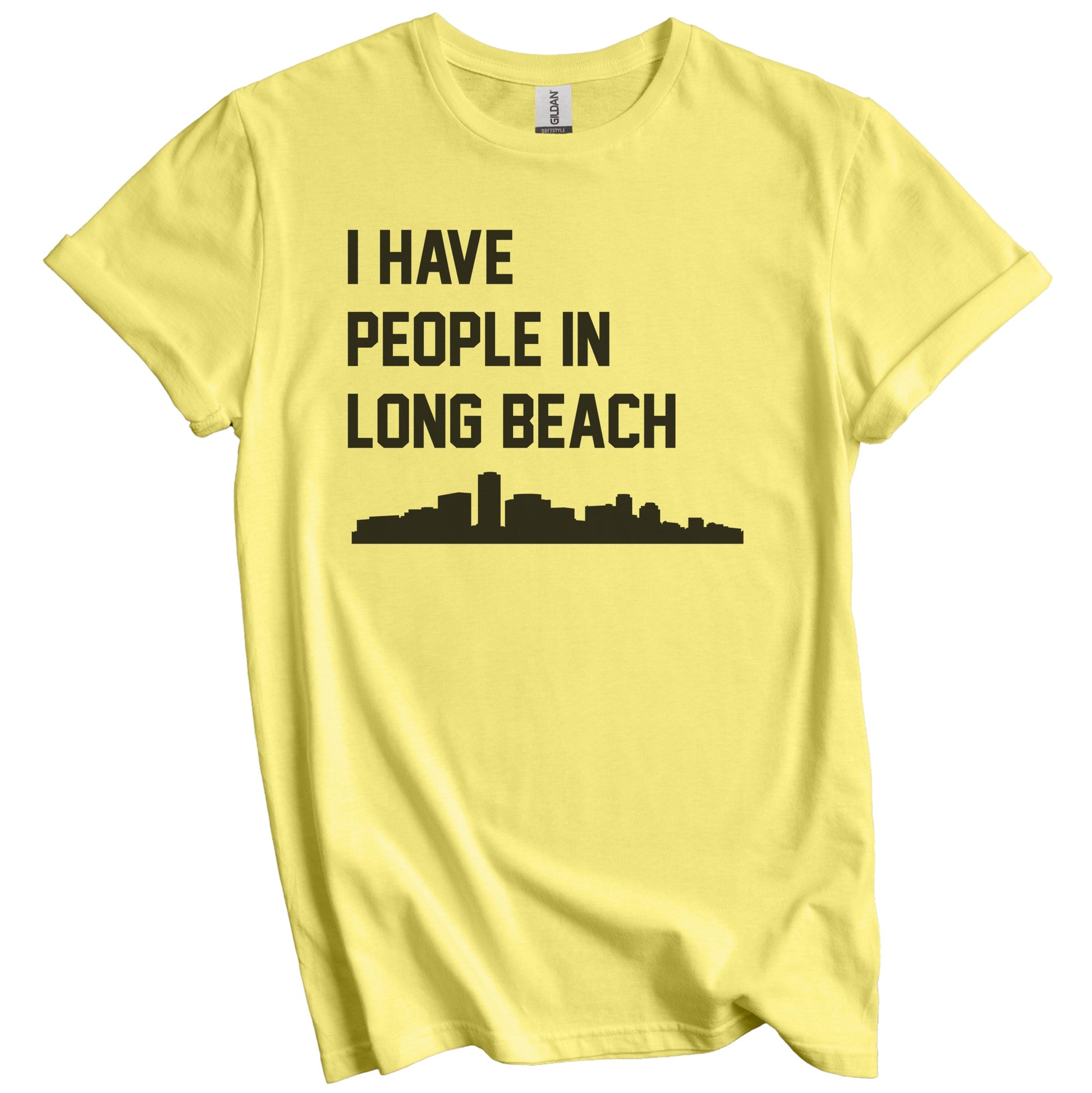 I Have People In Long Beach California Skyline T-Shirt