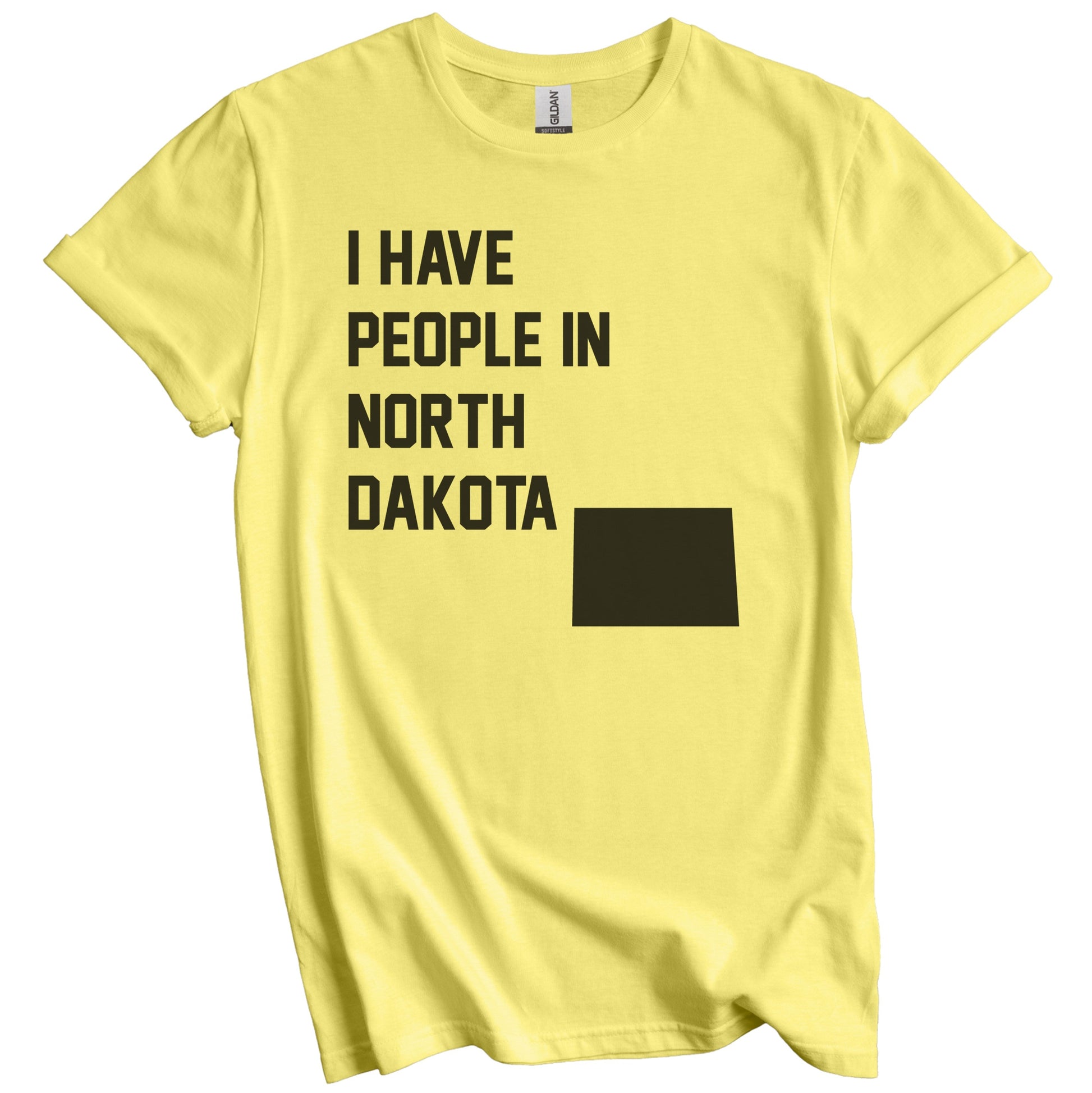I Have People In North Dakota T-Shirt - North Dakotan Family Gift