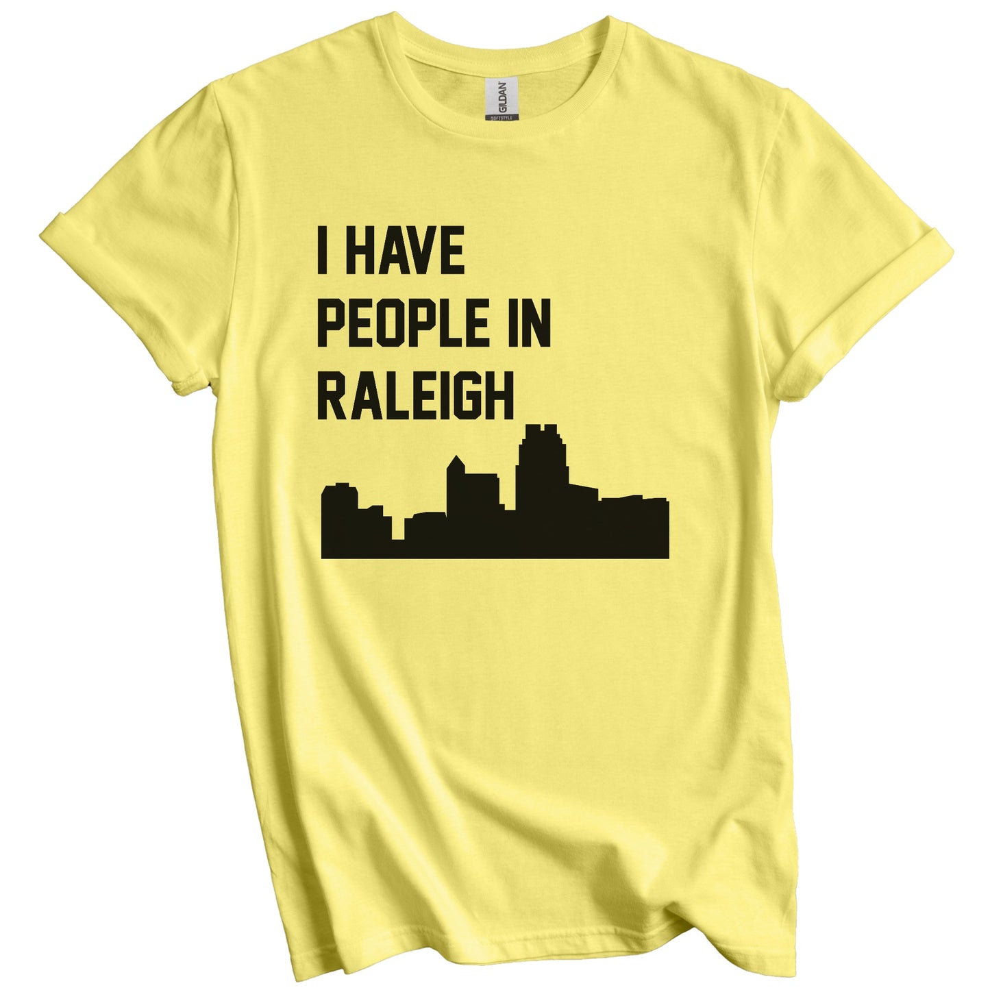 I Have People In Raleigh North Carolina Skyline T-Shirt