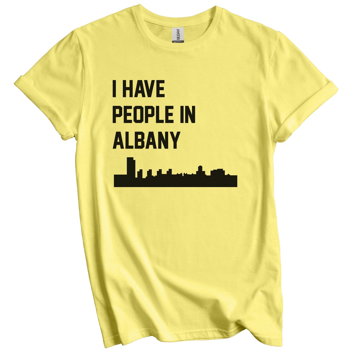 I Have People In Albany New York Skyline T-Shirt