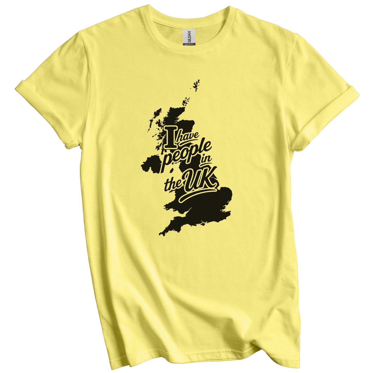 I Have People In the UK United Kingdom Silhouette T-Shirt