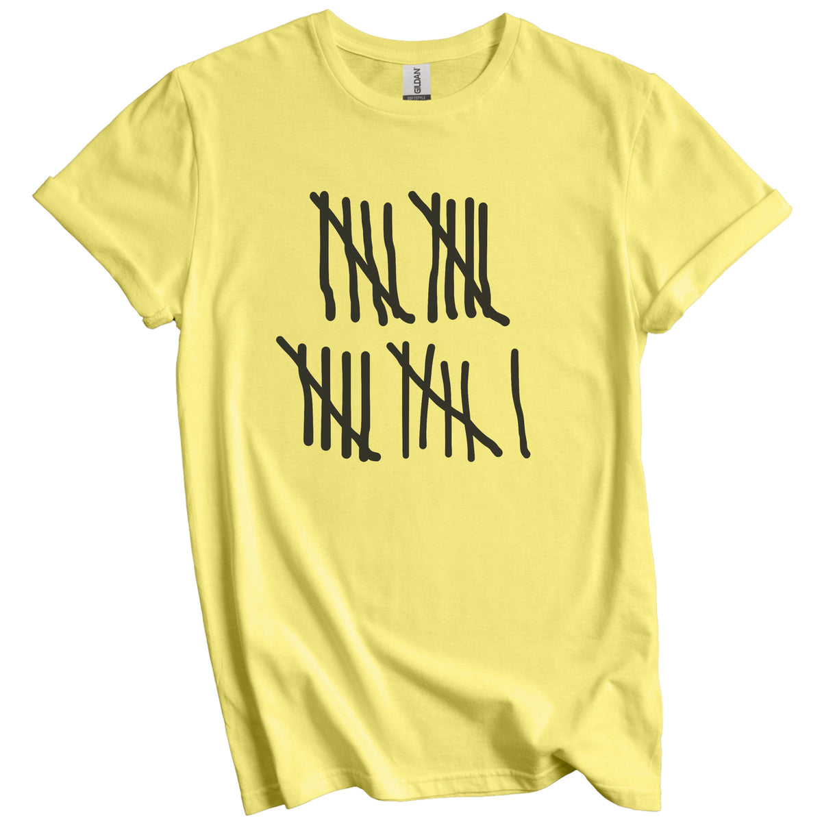 Counting To 21 Years Old Tally Marks Funny 21st Birthday T-Shirt