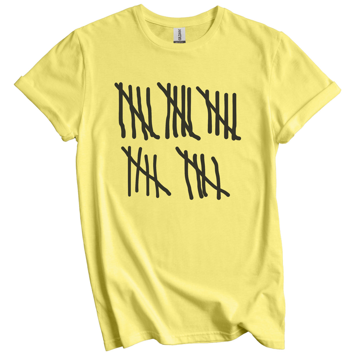 Counting To 25 Years Old Tally Marks Funny 25th Birthday T-Shirt