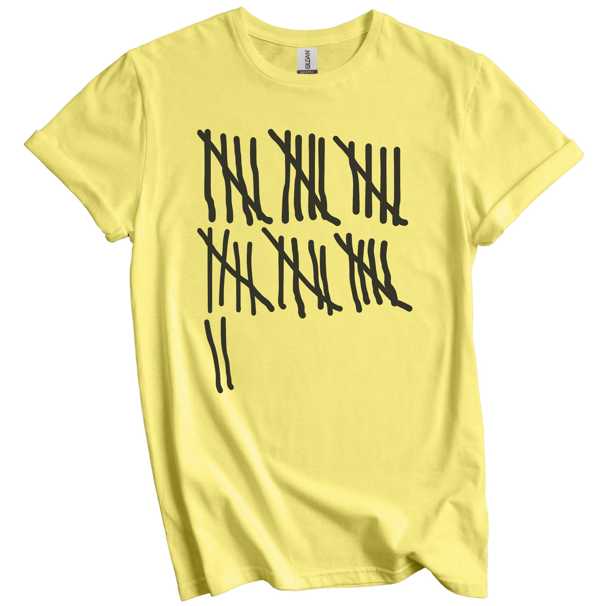 Counting To 32 Years Old Tally Marks Funny 32nd Birthday T-Shirt