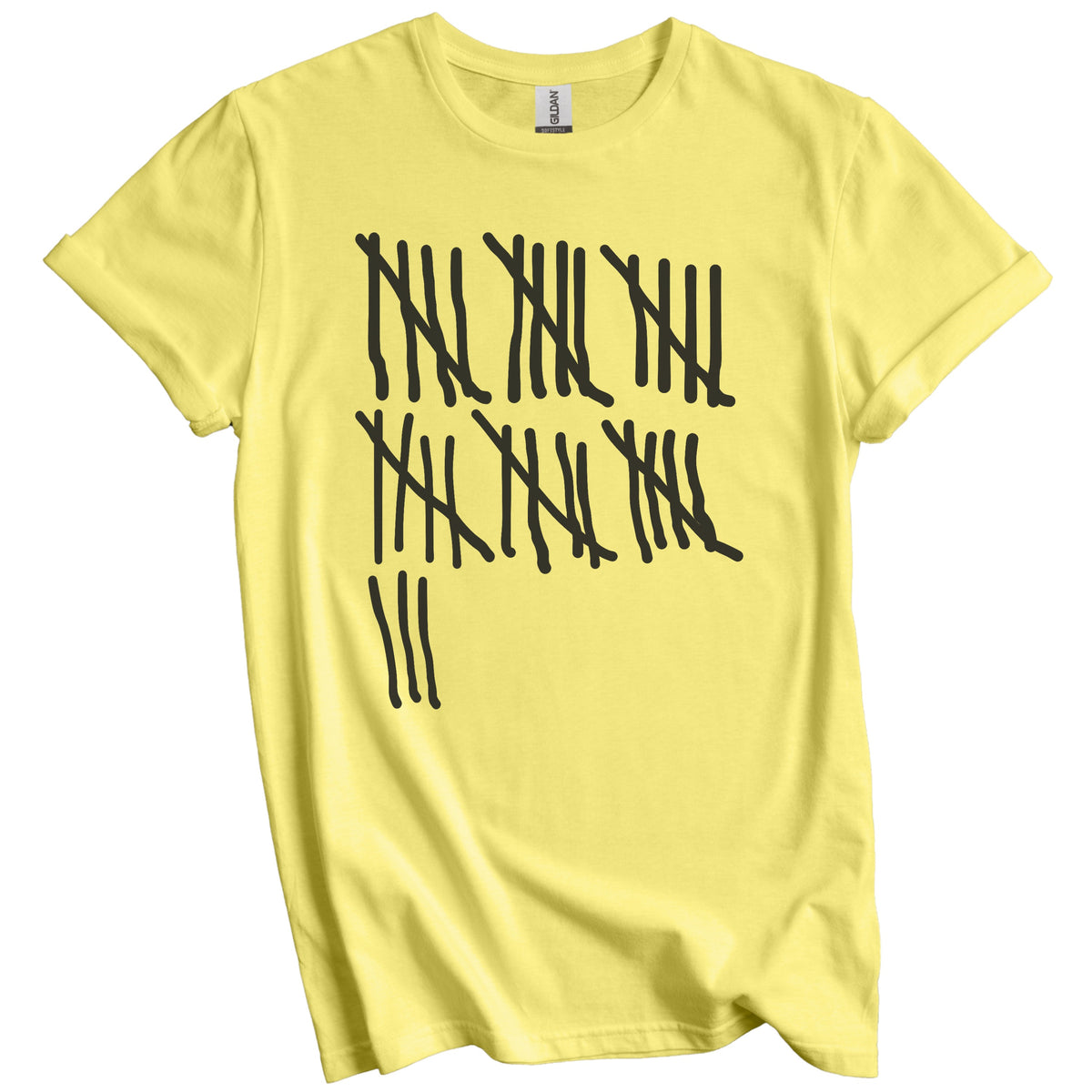 Counting To 33 Years Old Tally Marks Funny 33rd Birthday T-Shirt