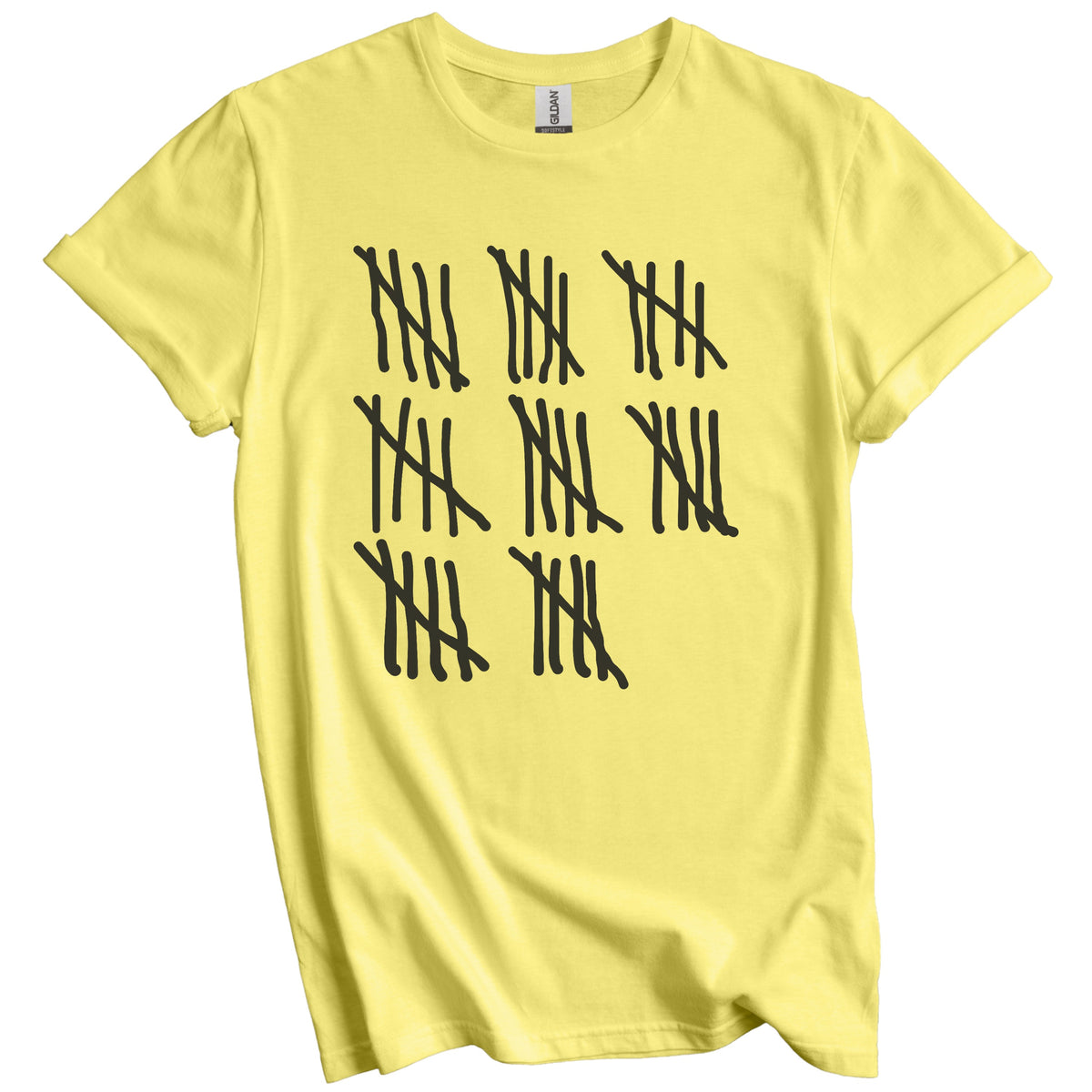 Counting To 40 Years Old Tally Marks Funny 40th Birthday T-Shirt