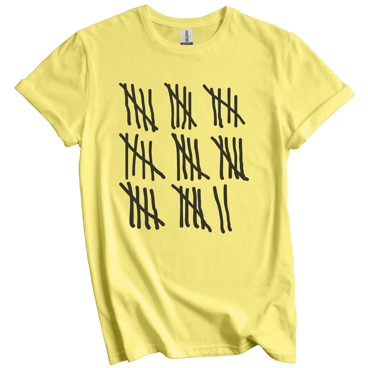 Counting To 42 Years Old Tally Marks Funny 42nd Birthday T-Shirt