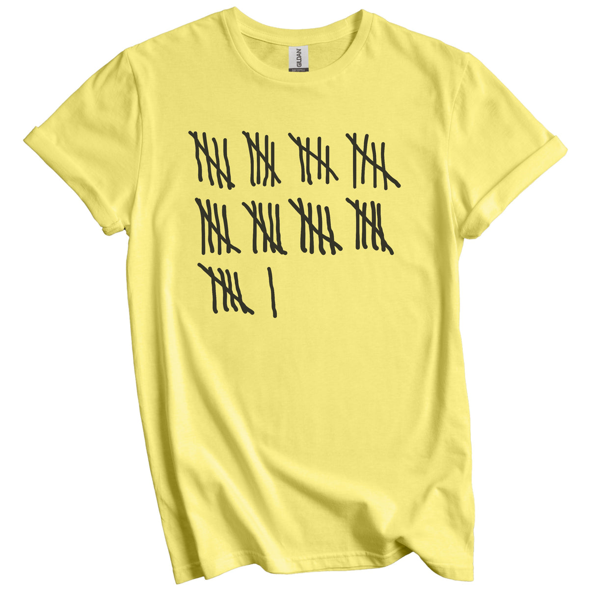 Counting To 46 Years Old Tally Marks Funny 46th Birthday T-Shirt