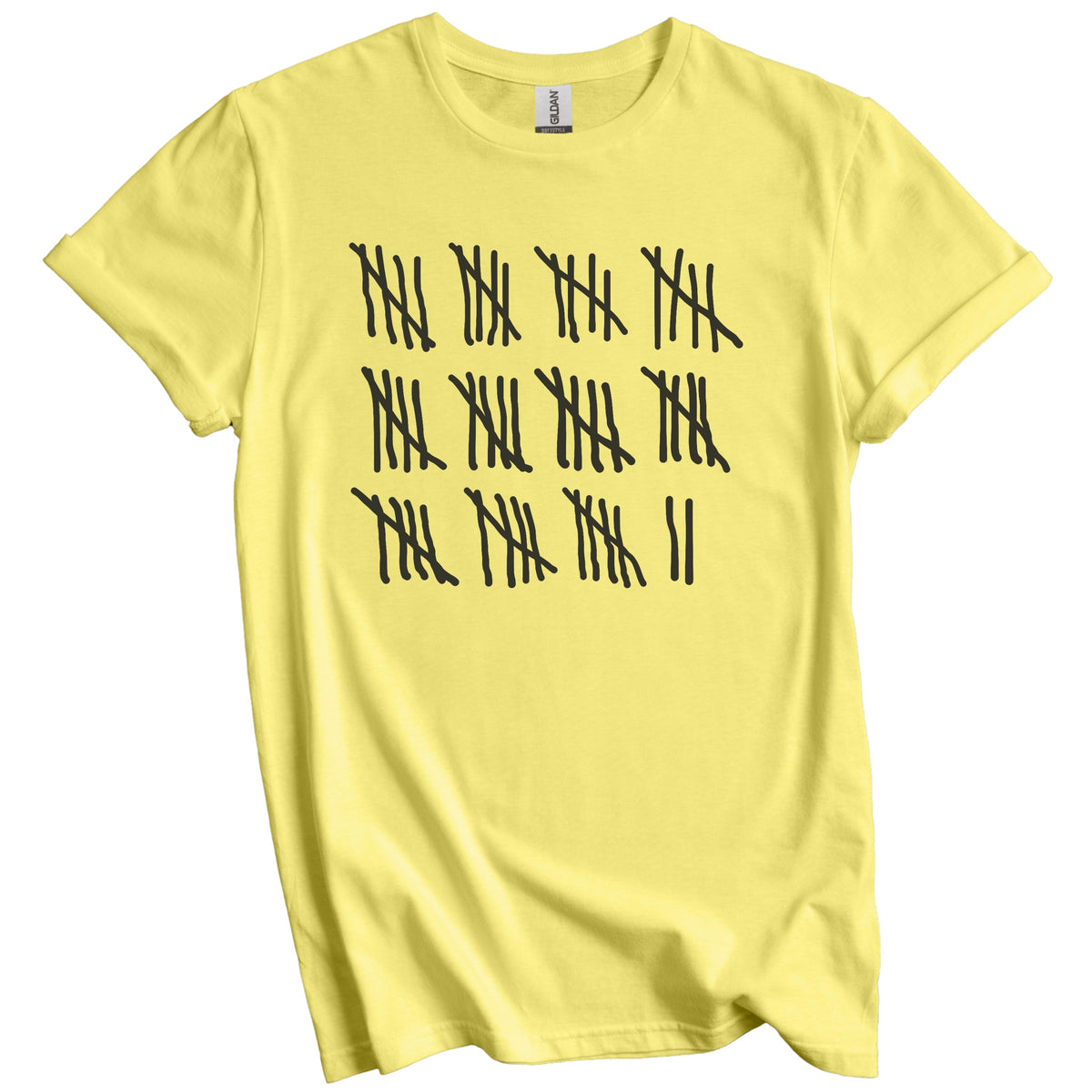 Counting To 57 Years Old Tally Marks Funny 57th Birthday T-Shirt