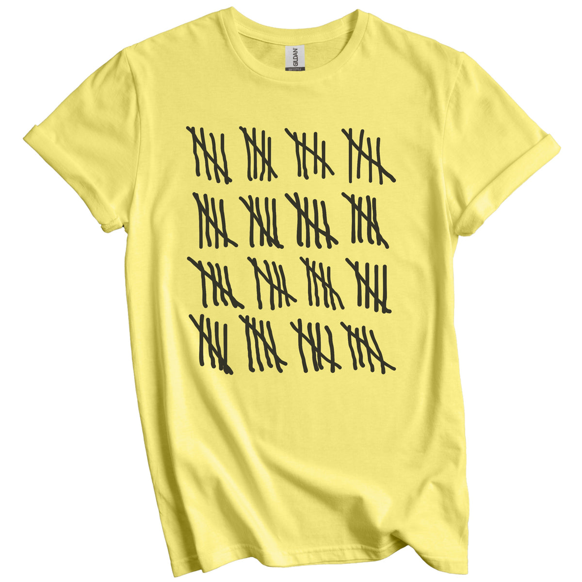 Counting To 80 Years Old Tally Marks Funny 80th Birthday T-Shirt