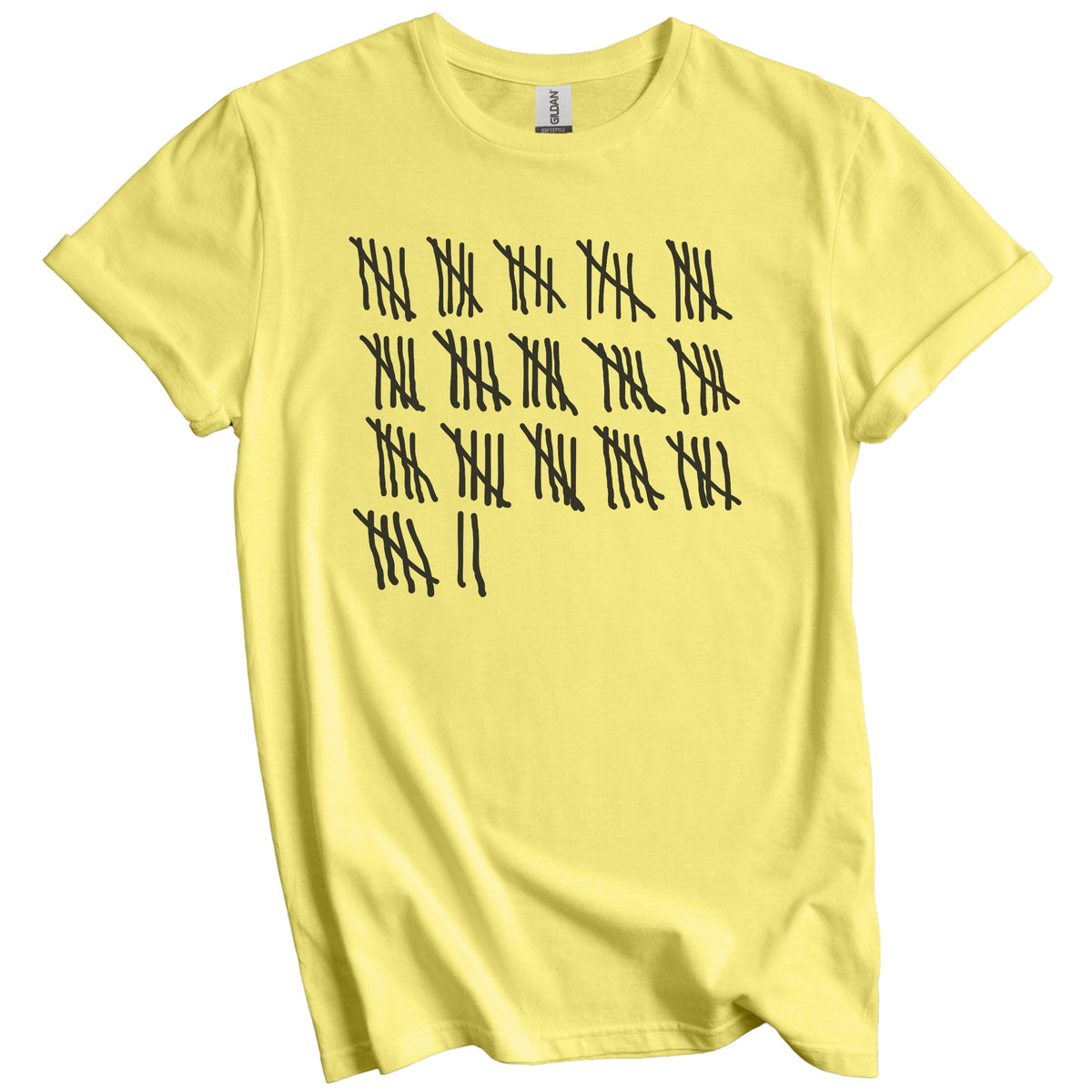 Counting To 82 Years Old Tally Marks Funny 82nd Birthday T-Shirt