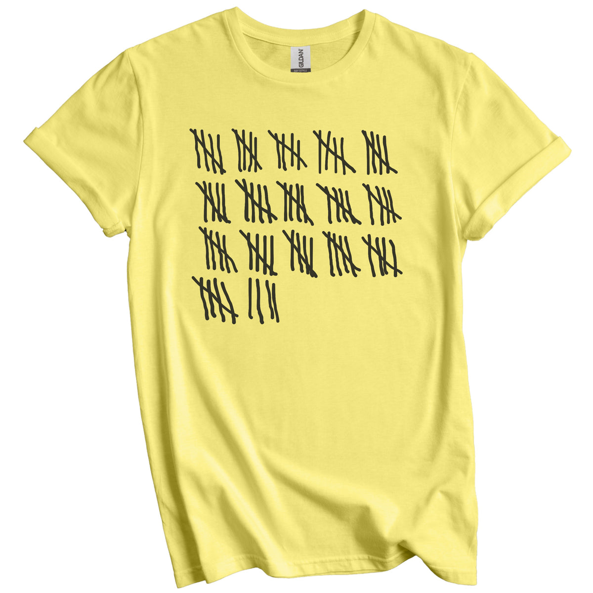 Counting To 84 Years Old Tally Marks Funny 84th Birthday T-Shirt