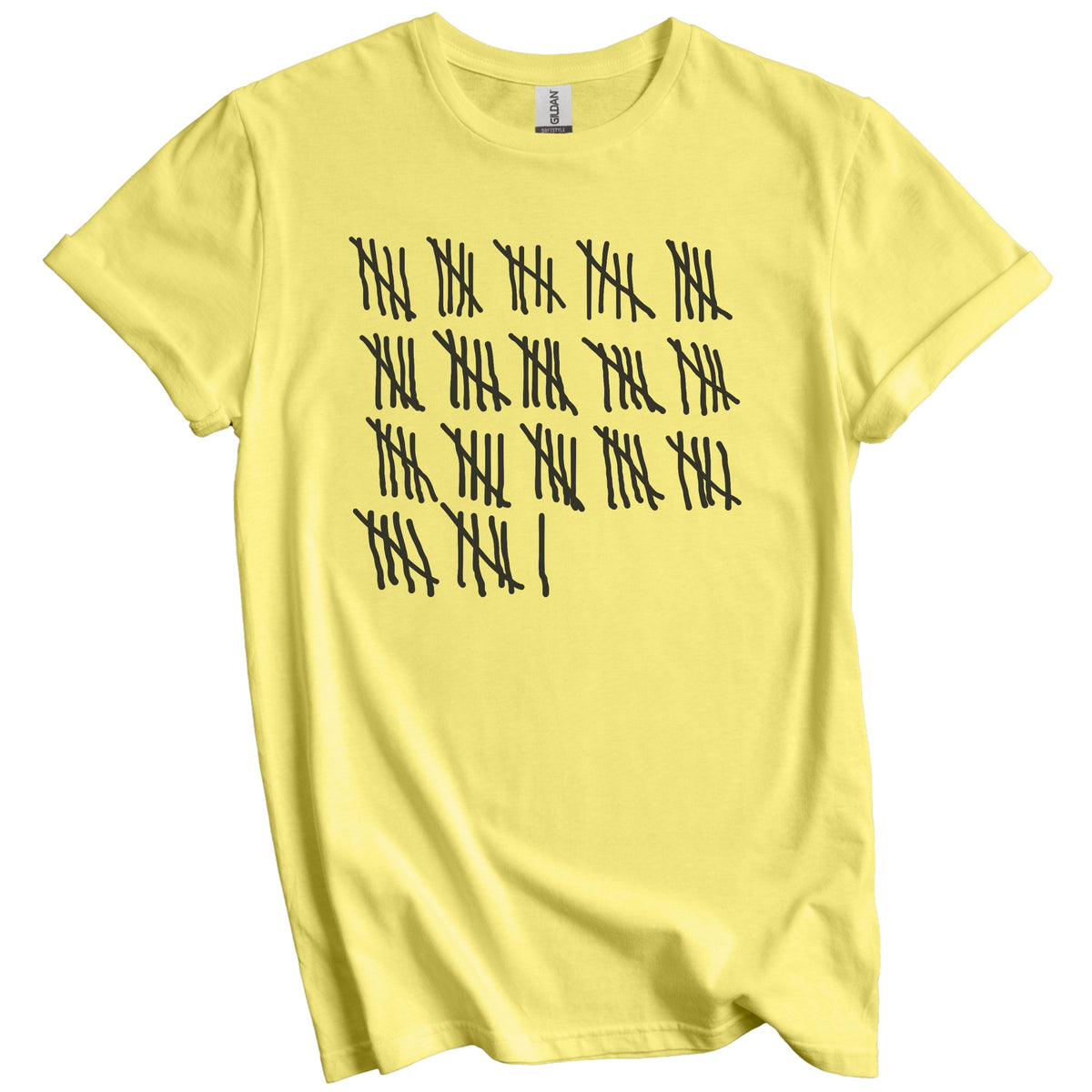 Counting To 86 Years Old Tally Marks Funny 86th Birthday T-Shirt