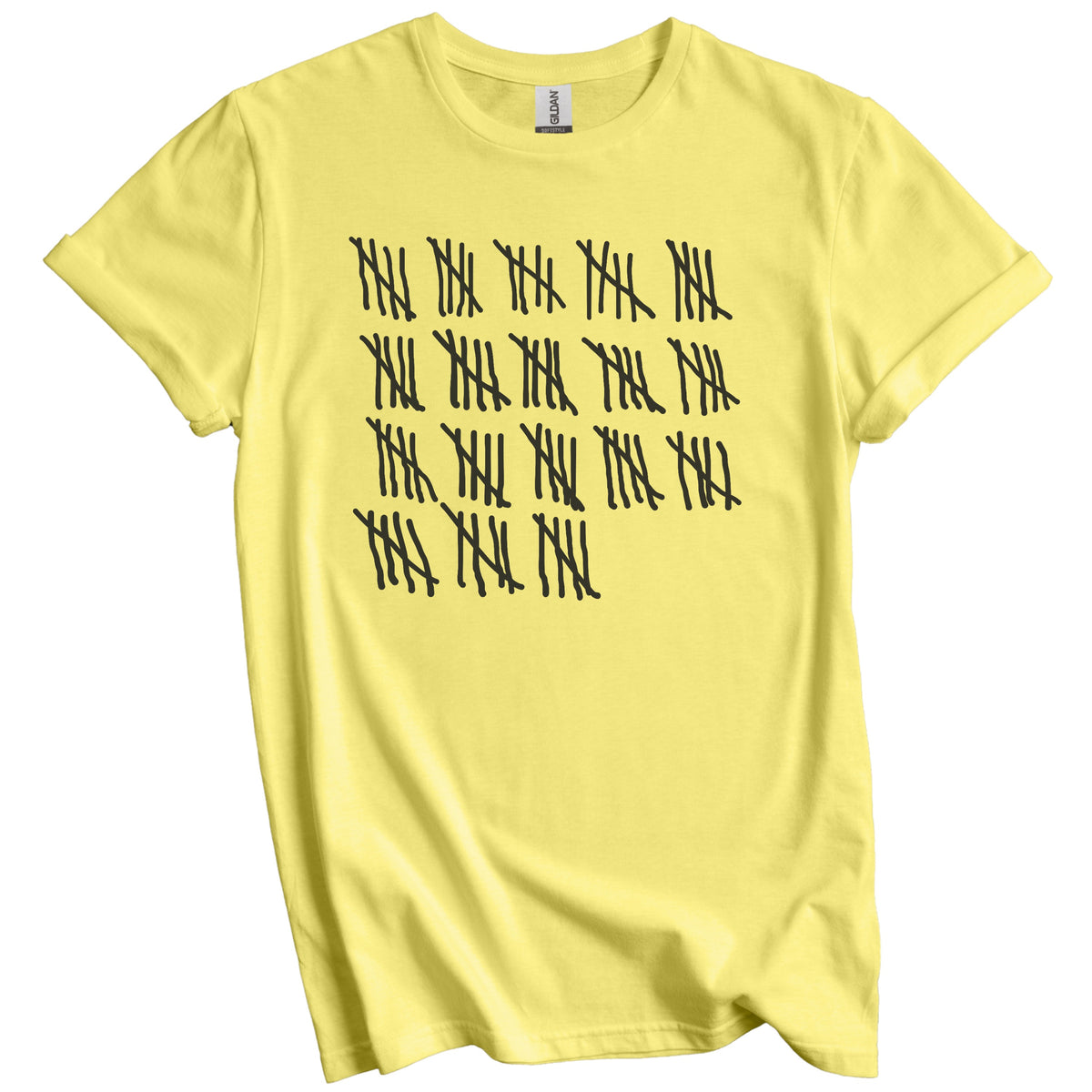 Counting To 90 Years Old Tally Marks Funny 90th Birthday T-Shirt