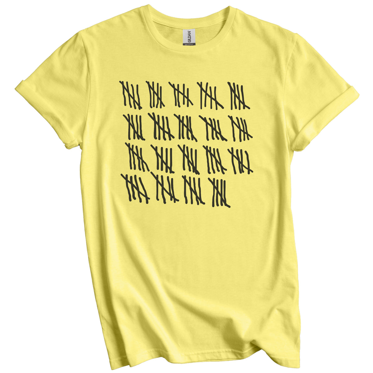 Counting To 95 Years Old Tally Marks Funny 95th Birthday T-Shirt