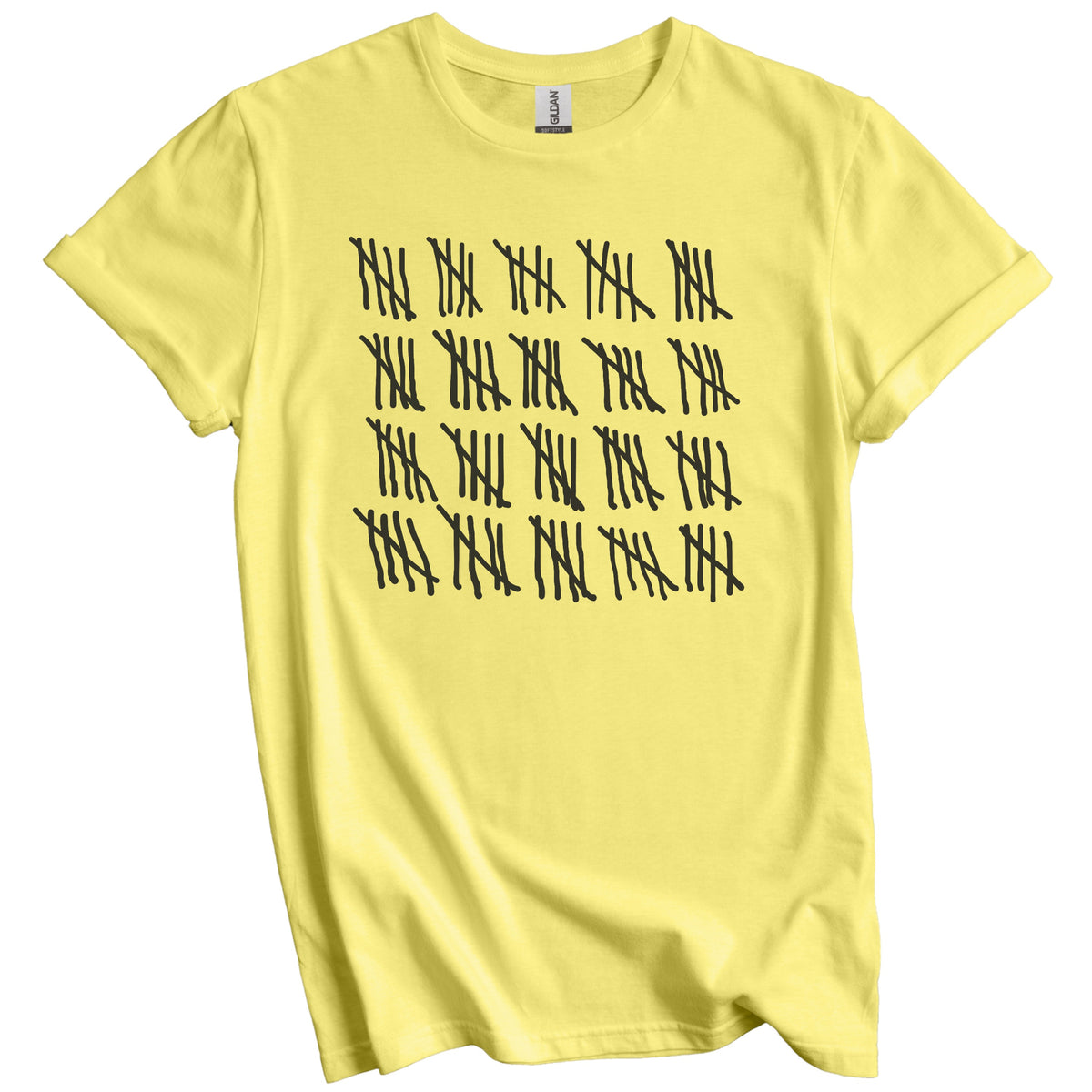Counting To 100 Years Old Tally Marks Funny 100th Birthday T-Shirt