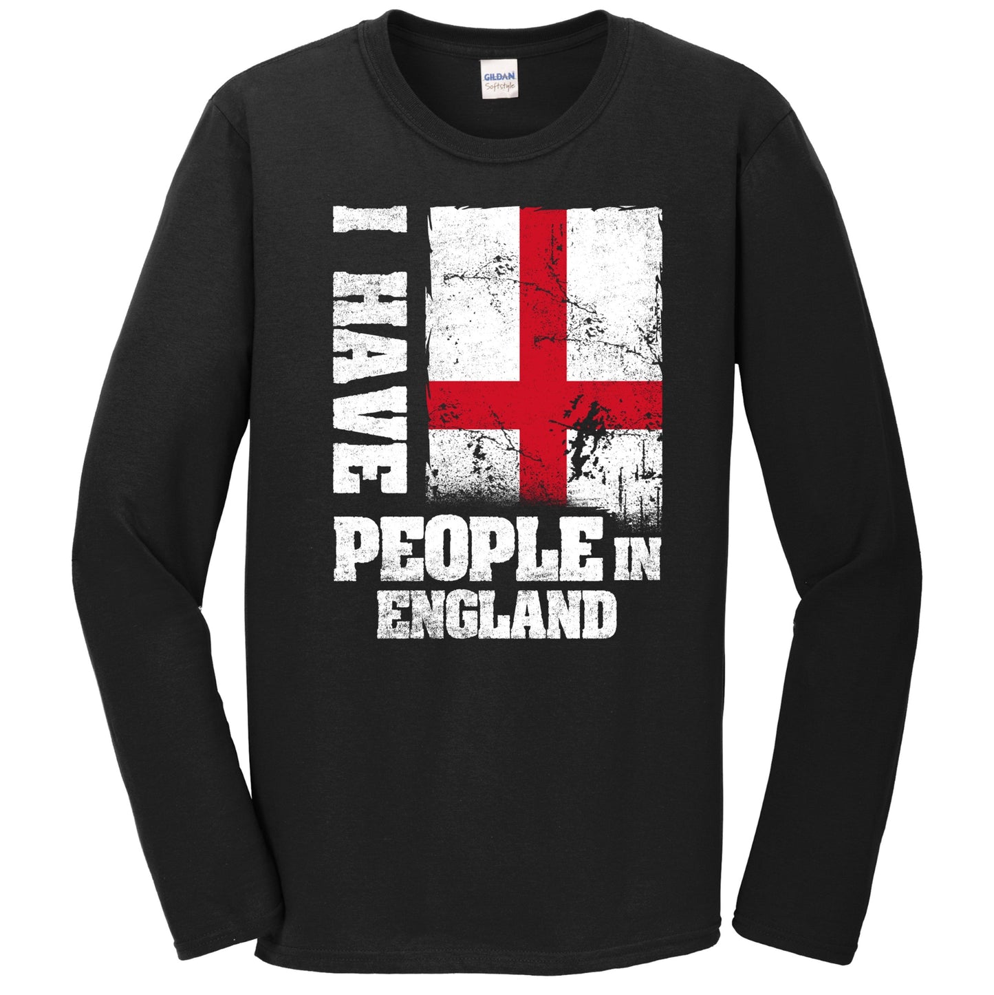 I Have People In England English Flag Long Sleeve T-Shirt
