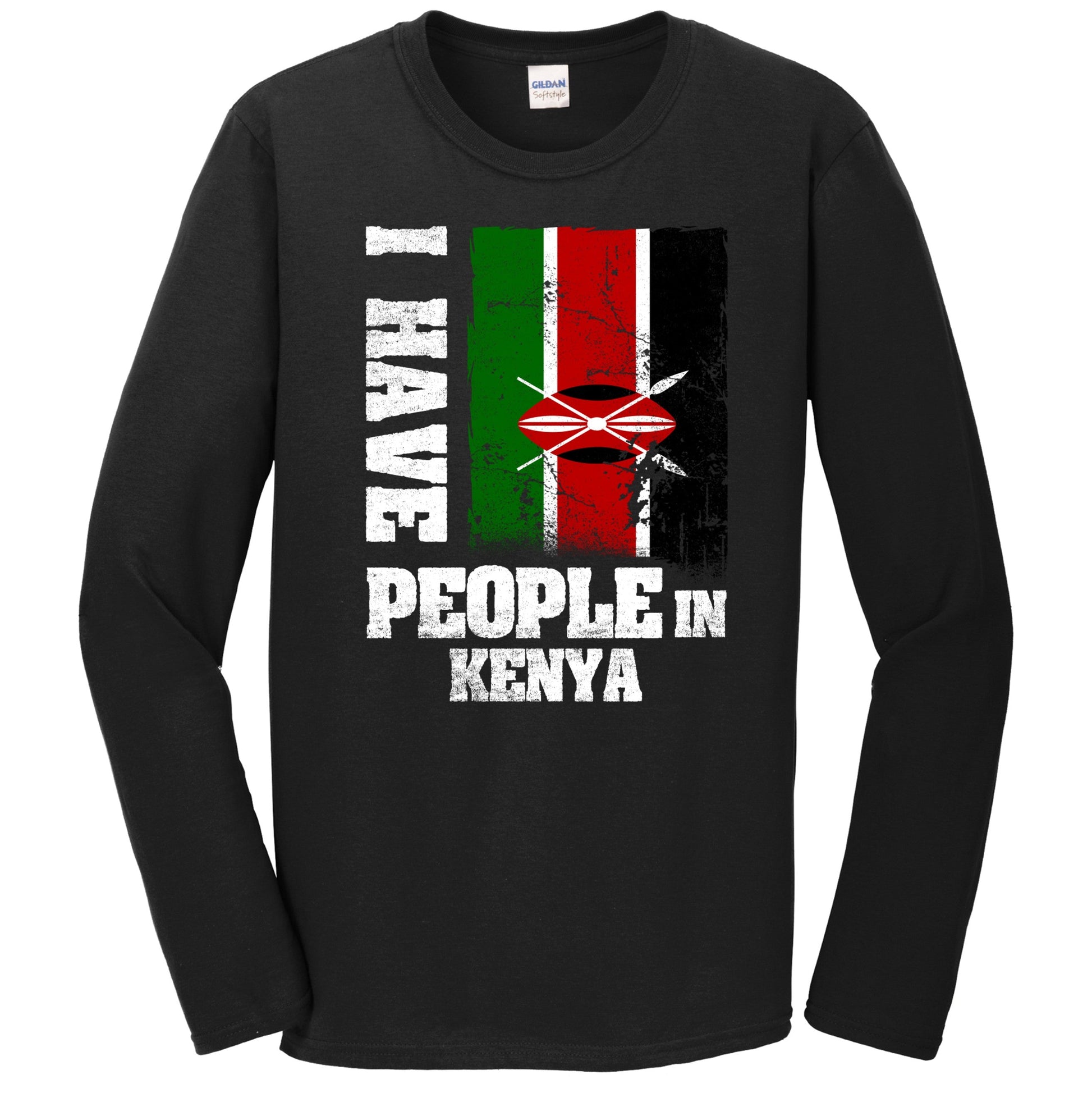 I Have People In Kenya Kenyan Flag Long Sleeve T-Shirt