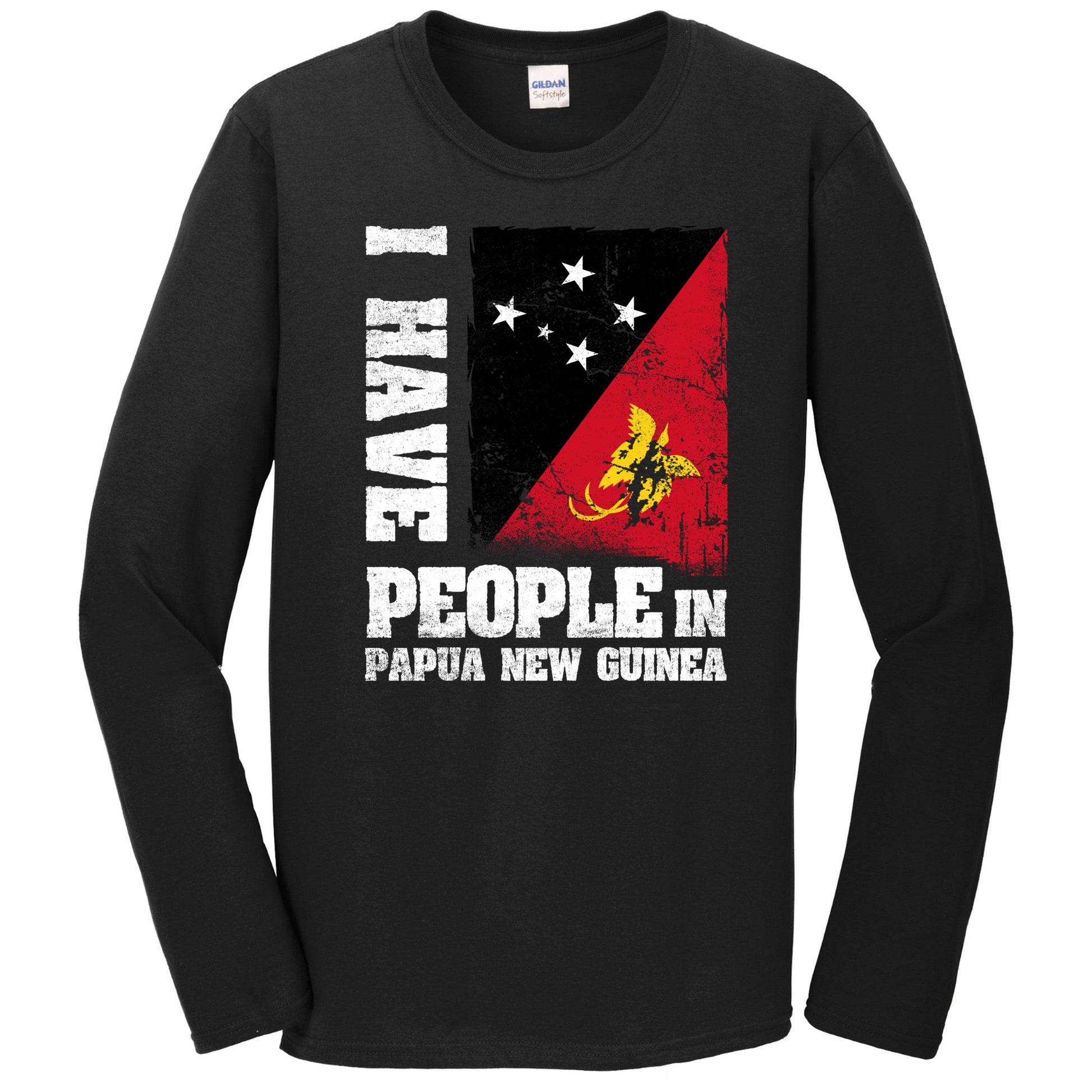 I Have People In Papua New Guinea Papuan Flag Long Sleeve T-Shirt