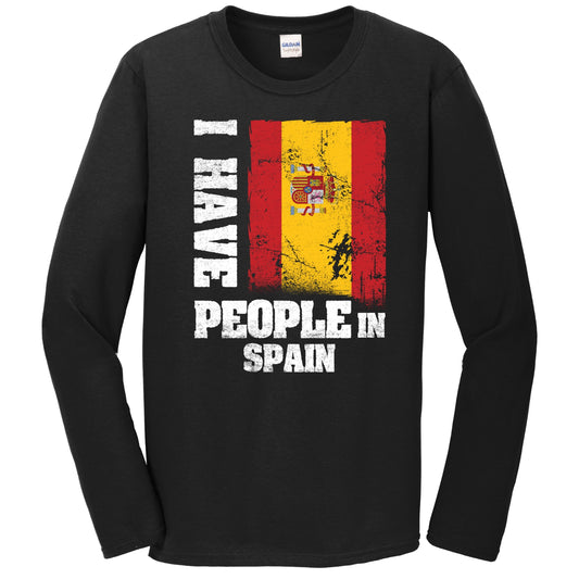 I Have People In Spain Spanish Flag Long Sleeve T-Shirt