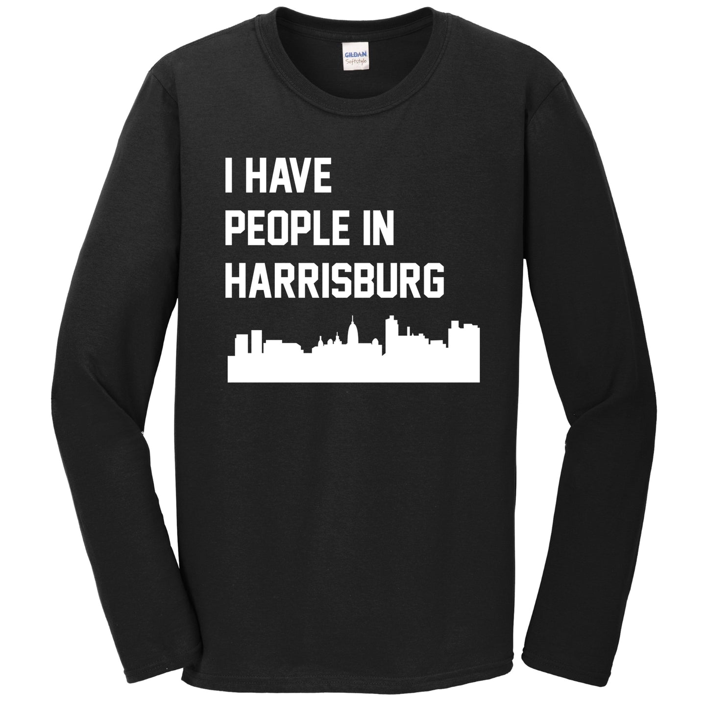 I Have People In Harrisburg Pennsylvania Skyline Long Sleeve T-Shirt