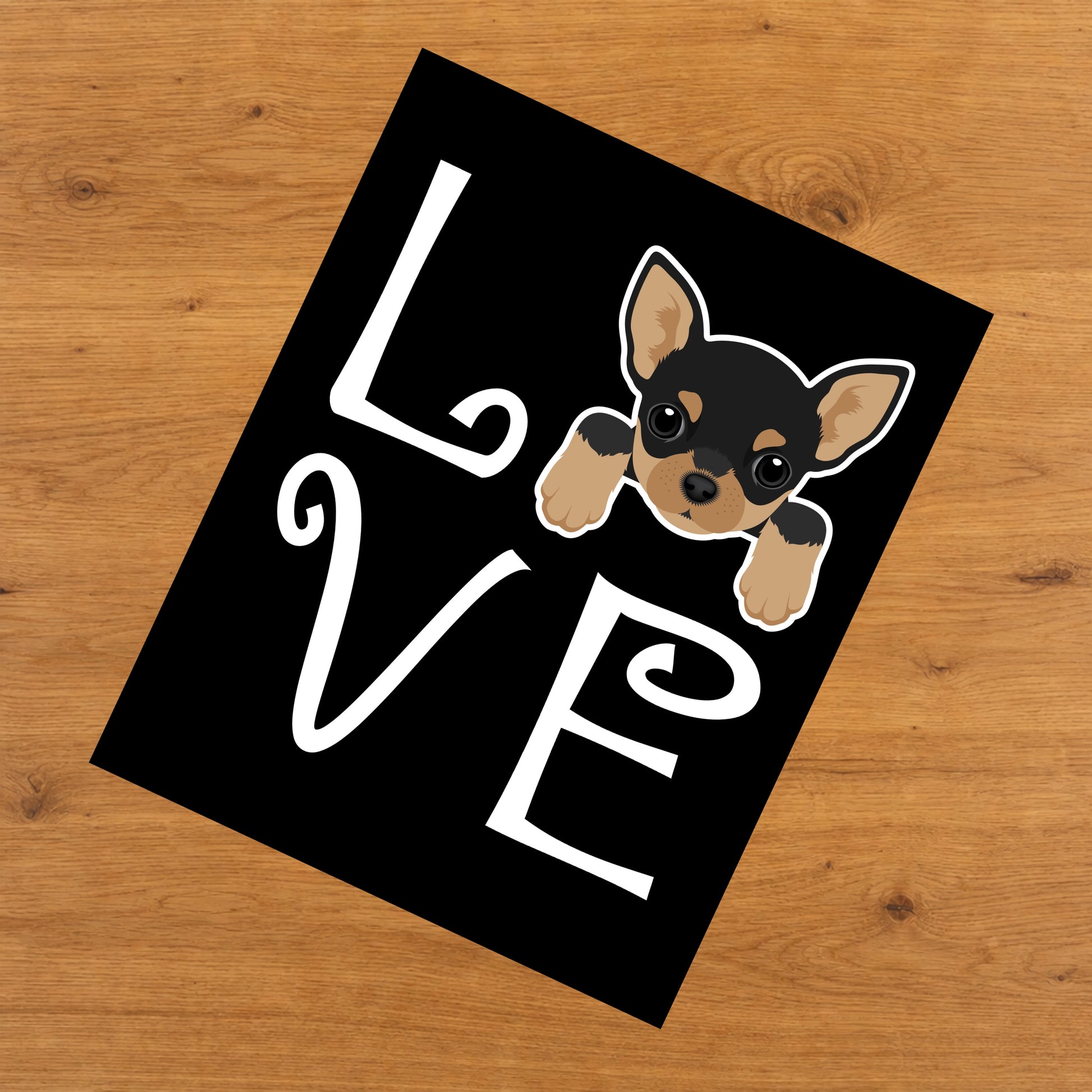 Chihuahua Love Dog Owner Chihuahua Puppy 8"x10" Wall Art Print