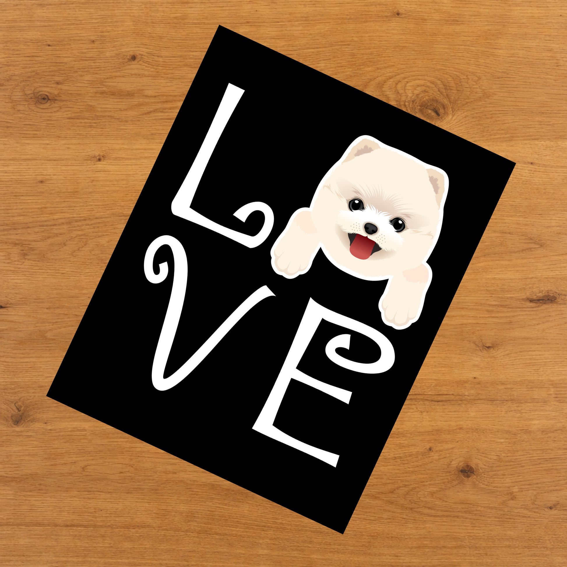 Pomeranian Love Dog Owner Pomeranian Puppy 8"x10" Wall Art Print