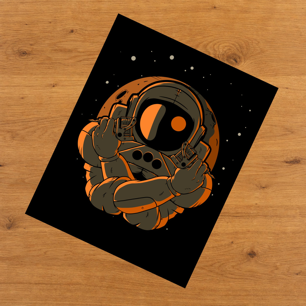 Tattoo Artist Astronaut Outer Space Spaceman Tattoo 8"x10" Wall Art Print