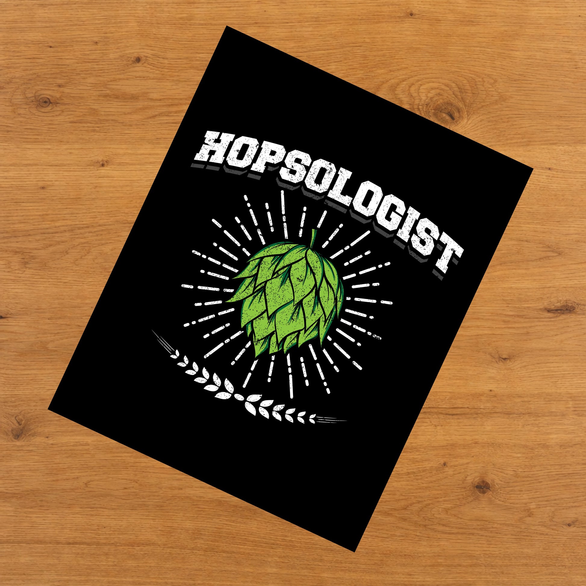 Hopsologist Funny Beer Snob Craft Beer 8"x10" Wall Art Print