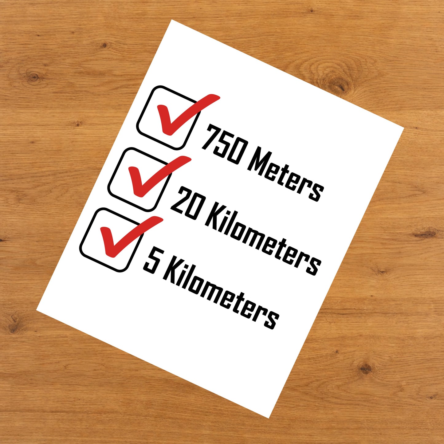 Sprint Triathlon Checklist Triathlete 8"x10" Wall Art Print