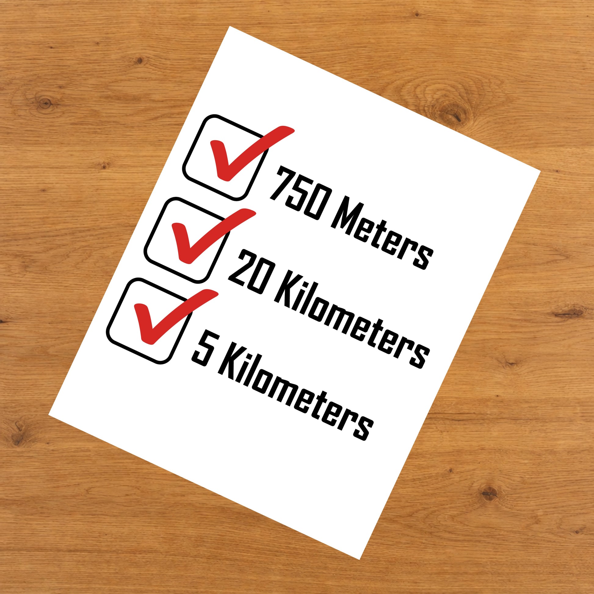 Sprint Triathlon Checklist Triathlete 8"x10" Wall Art Print