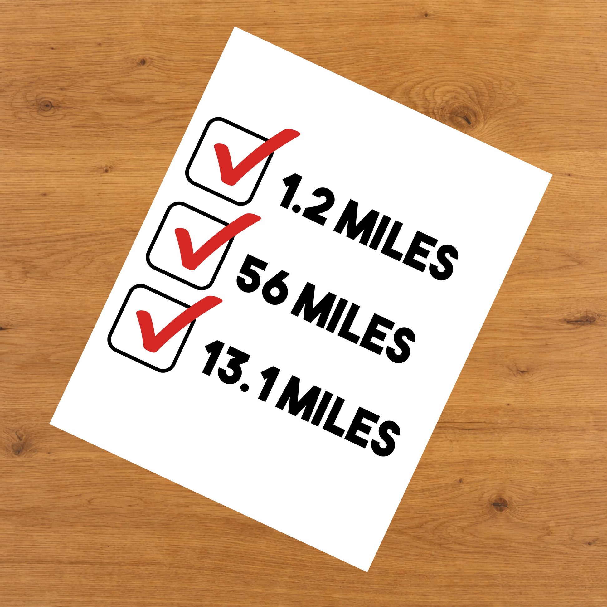Triathlon Checklist Triathlete 8"x10" Wall Art Print