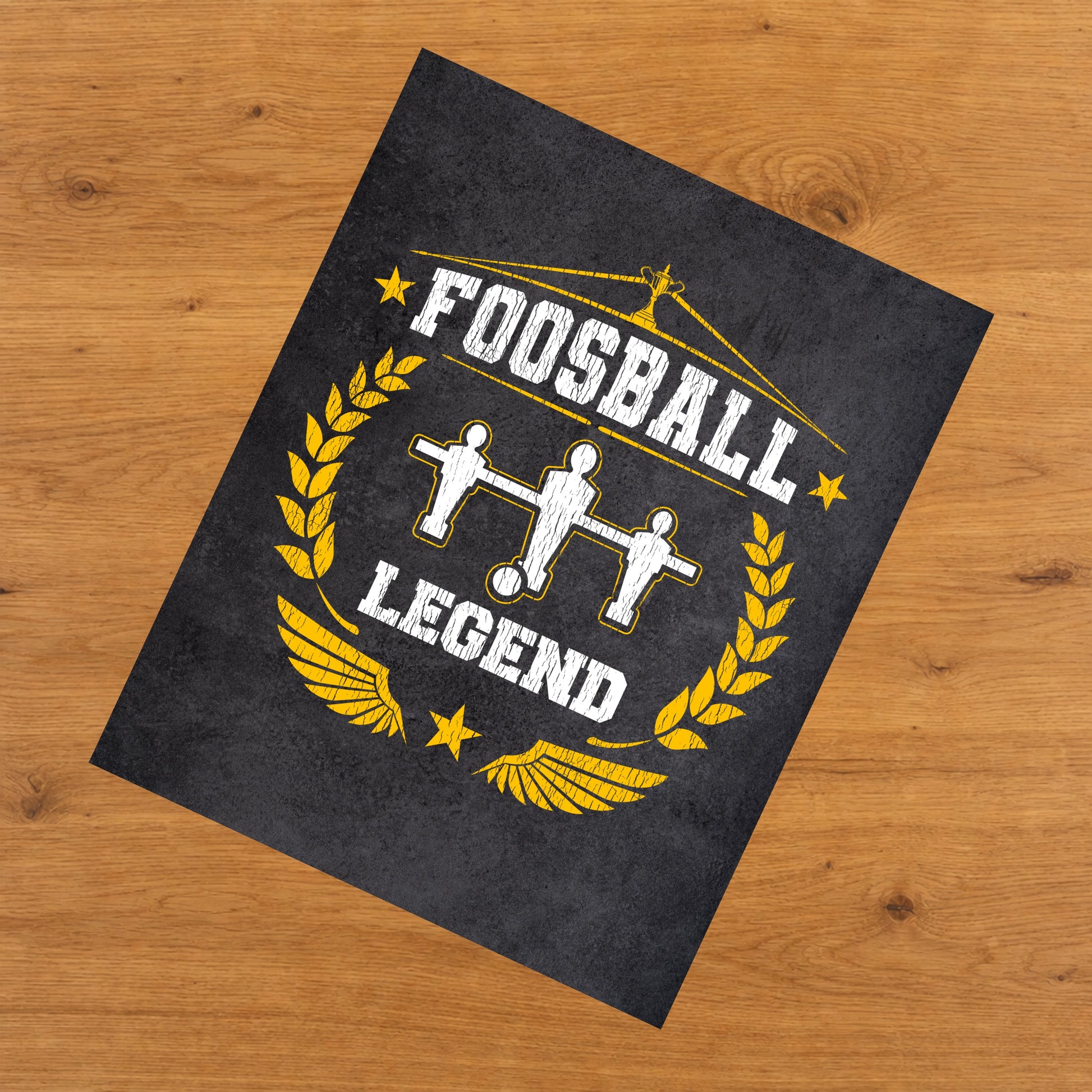 Foosball Legend  Foosball Player 8"x10" Wall Art Print