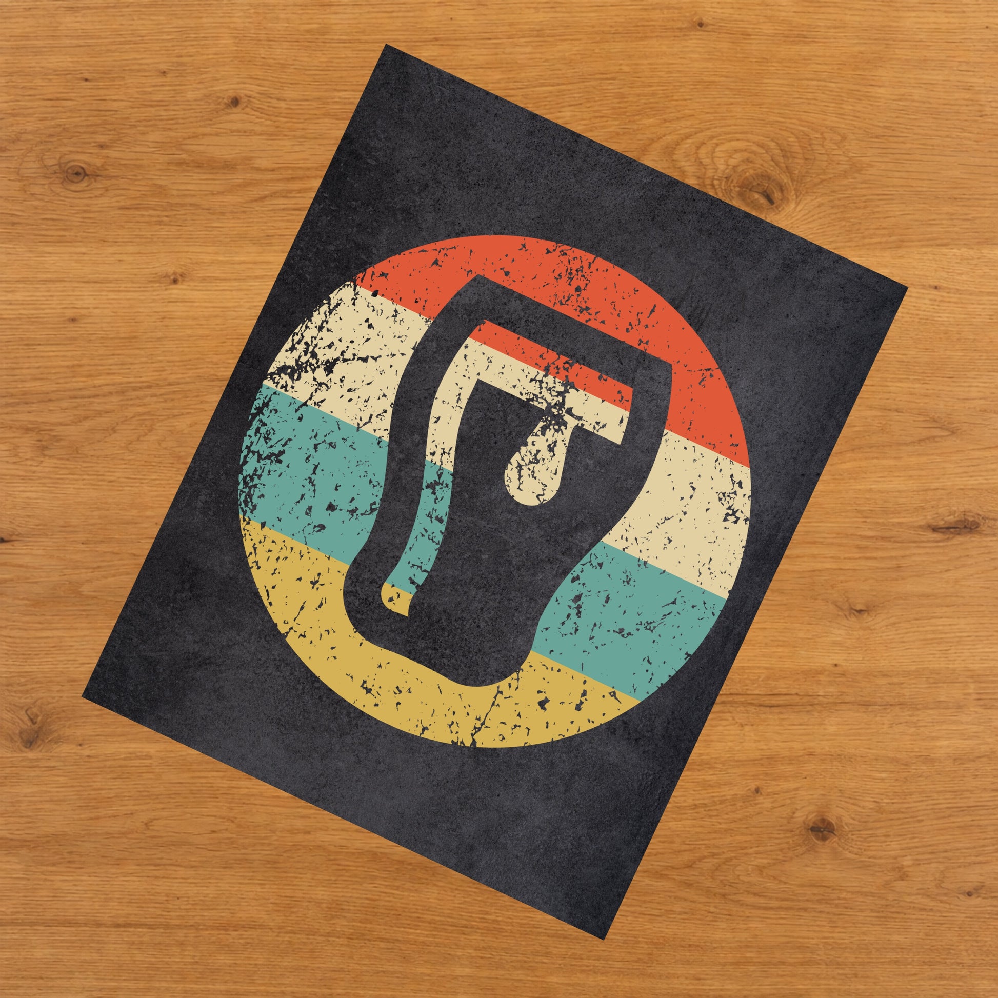 Pint of Beer Craft Beer Icon Retro 8"x10" Wall Art Print