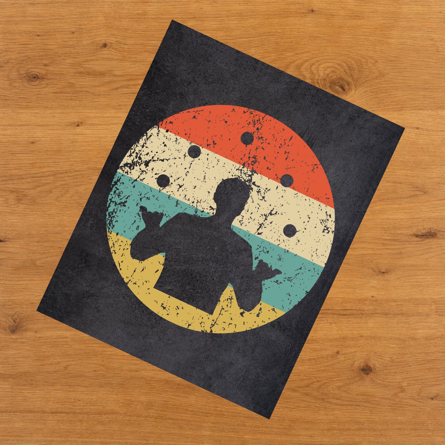 Juggling Juggler Icon Retro 8"x10" Wall Art Print