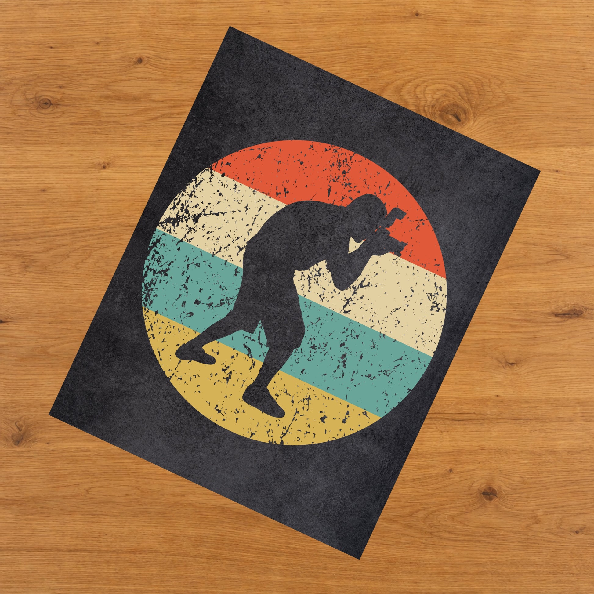 Photographer Icon Retro 8"x10" Wall Art Print