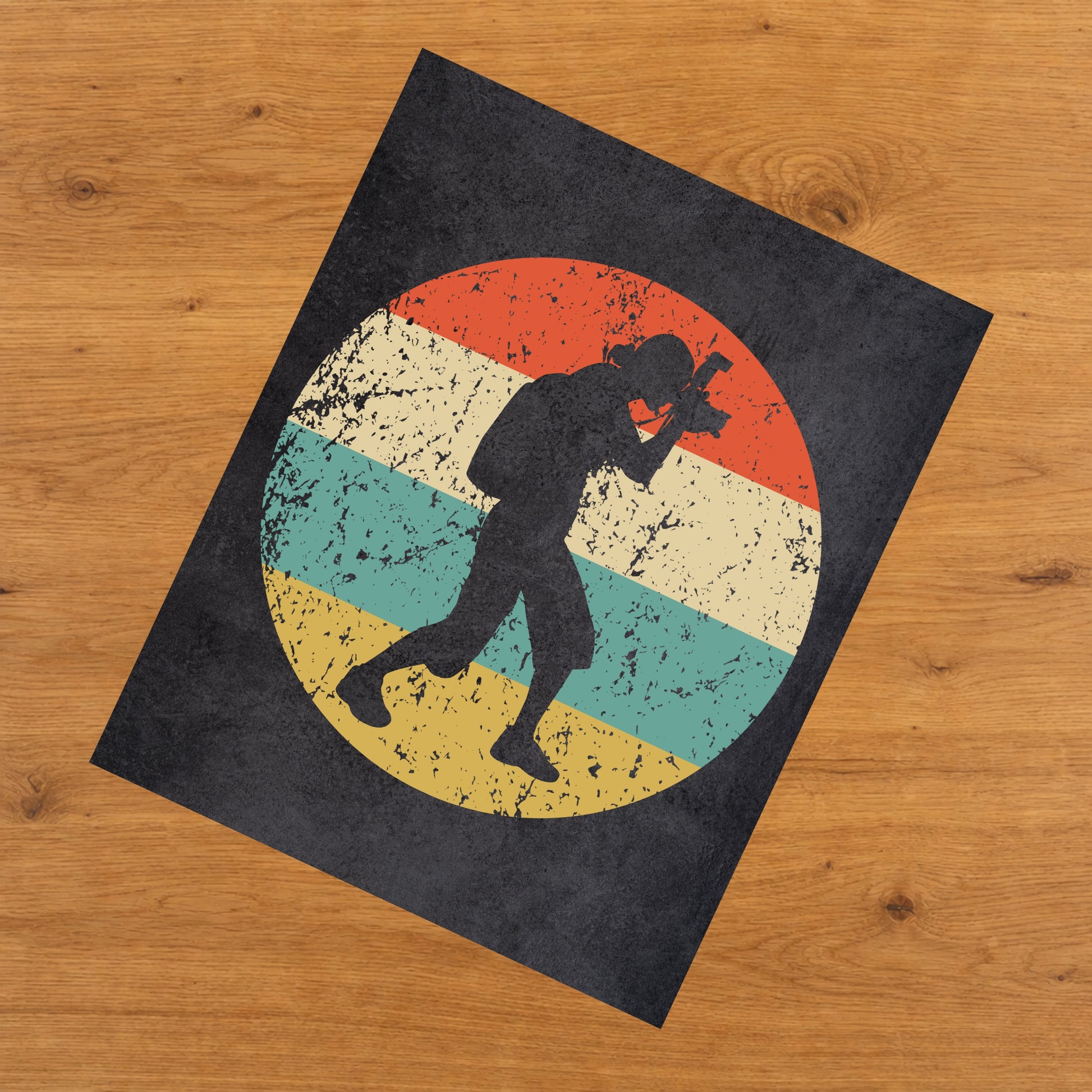 Photographer Icon Retro 8"x10" Wall Art Print