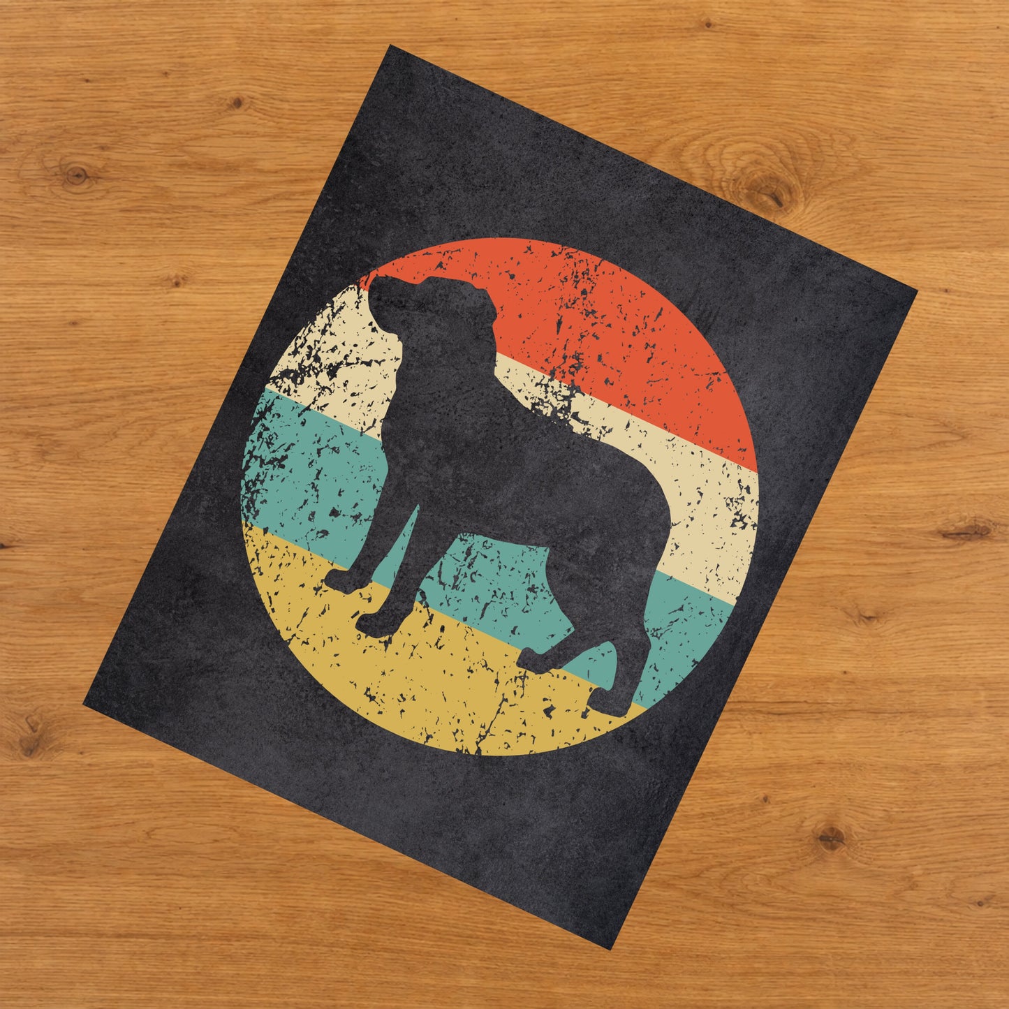 Greater Swiss Mountain Dog Icon Retro 8"x10" Wall Art Print