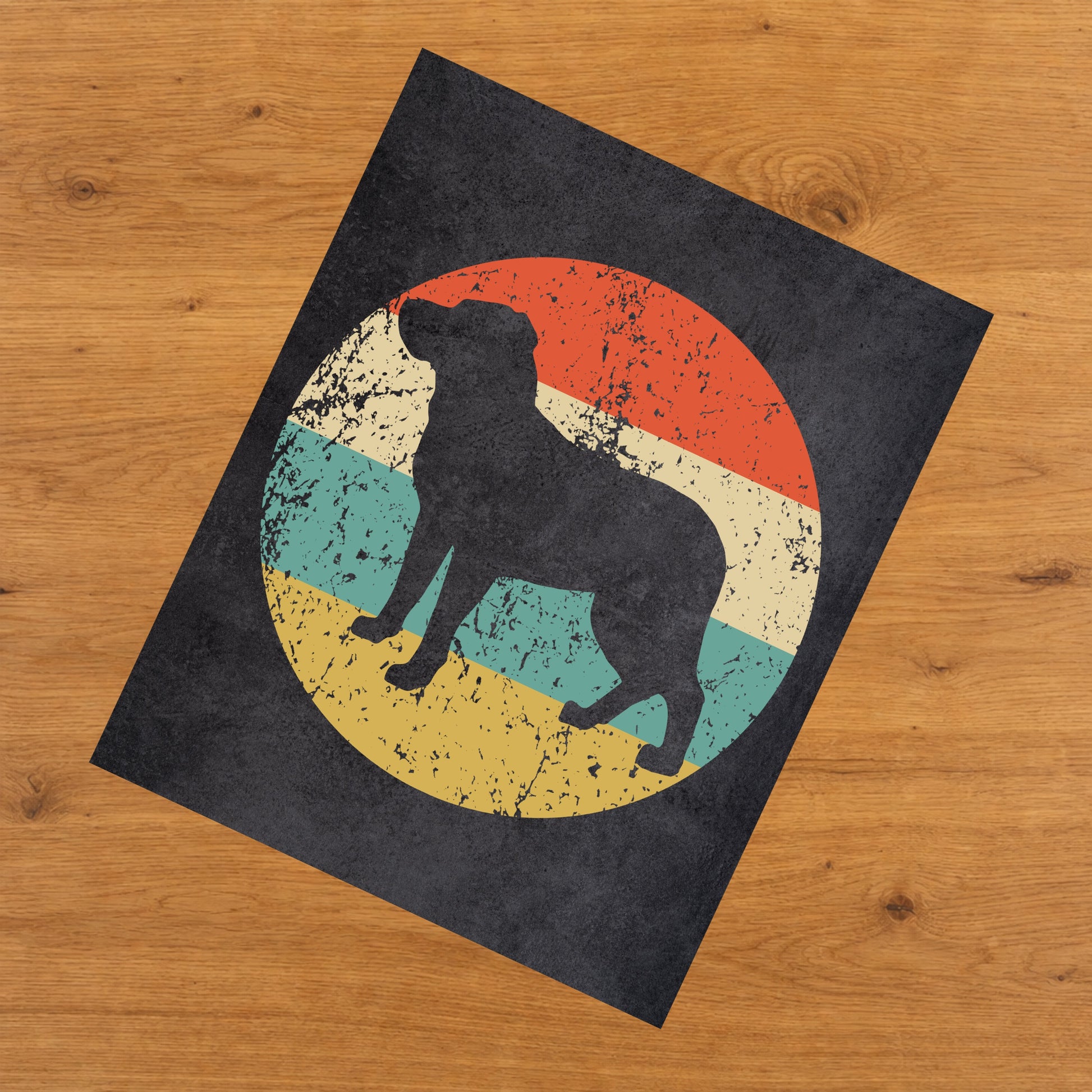 Greater Swiss Mountain Dog Icon Retro 8"x10" Wall Art Print