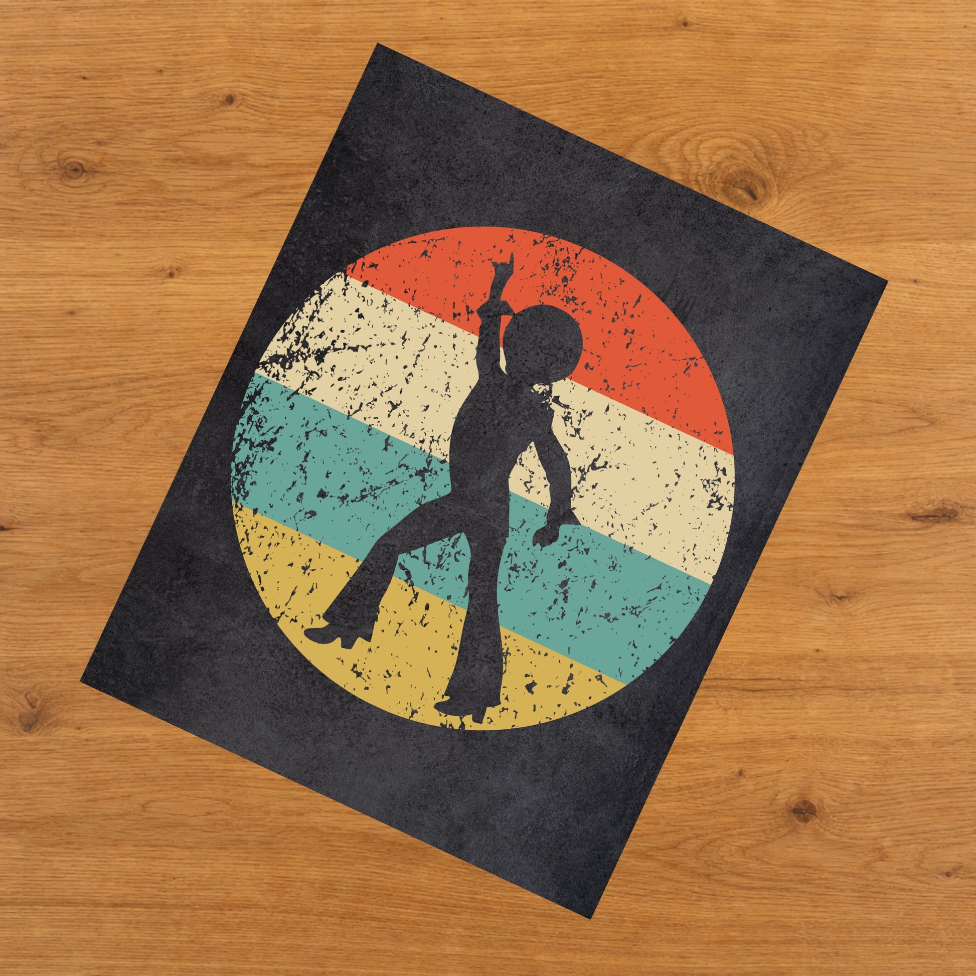Male Disco Dancer Icon Retro 8"x10" Wall Art Print