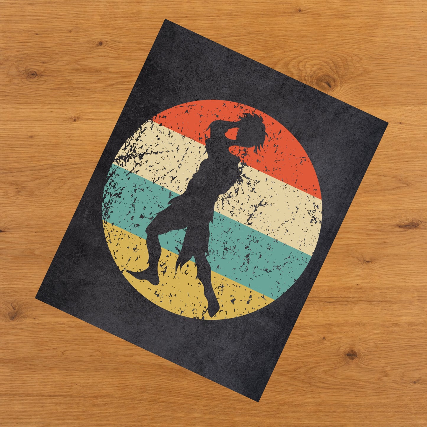 Headless Zombie Monster Halloween Icon Retro 8"x10" Wall Art Print