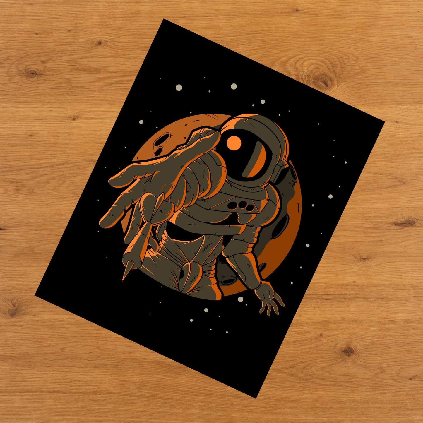 Darts Astronaut Outer Space Spaceman 8"x10" Wall Art Print