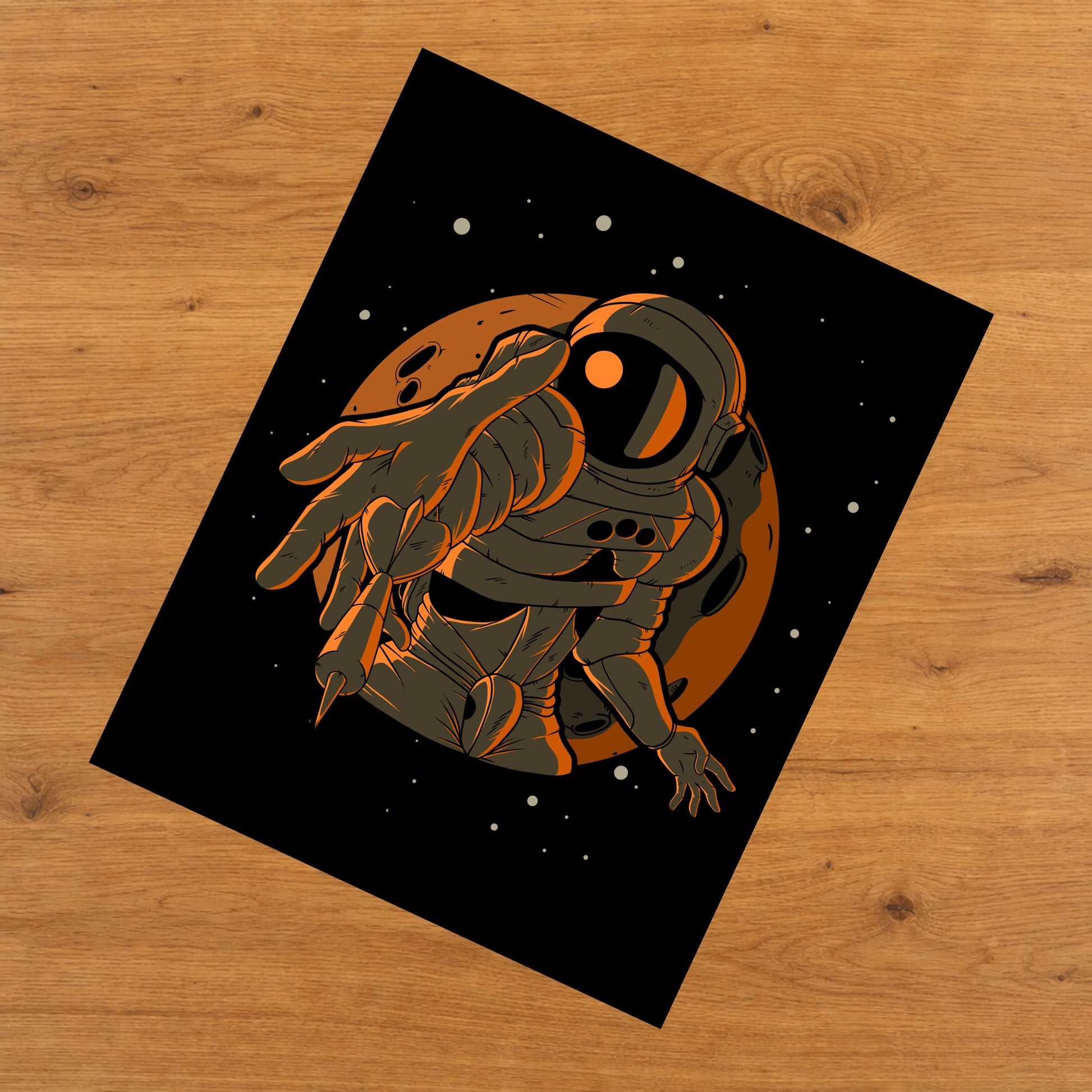 Darts Astronaut Outer Space Spaceman 8"x10" Wall Art Print