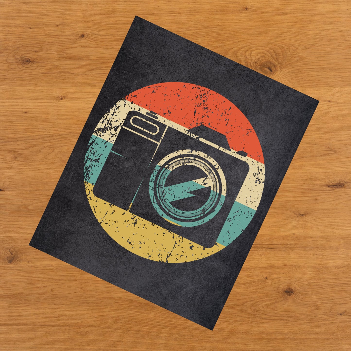 Camera Photography Icon Retro 8"x10" Wall Art Print